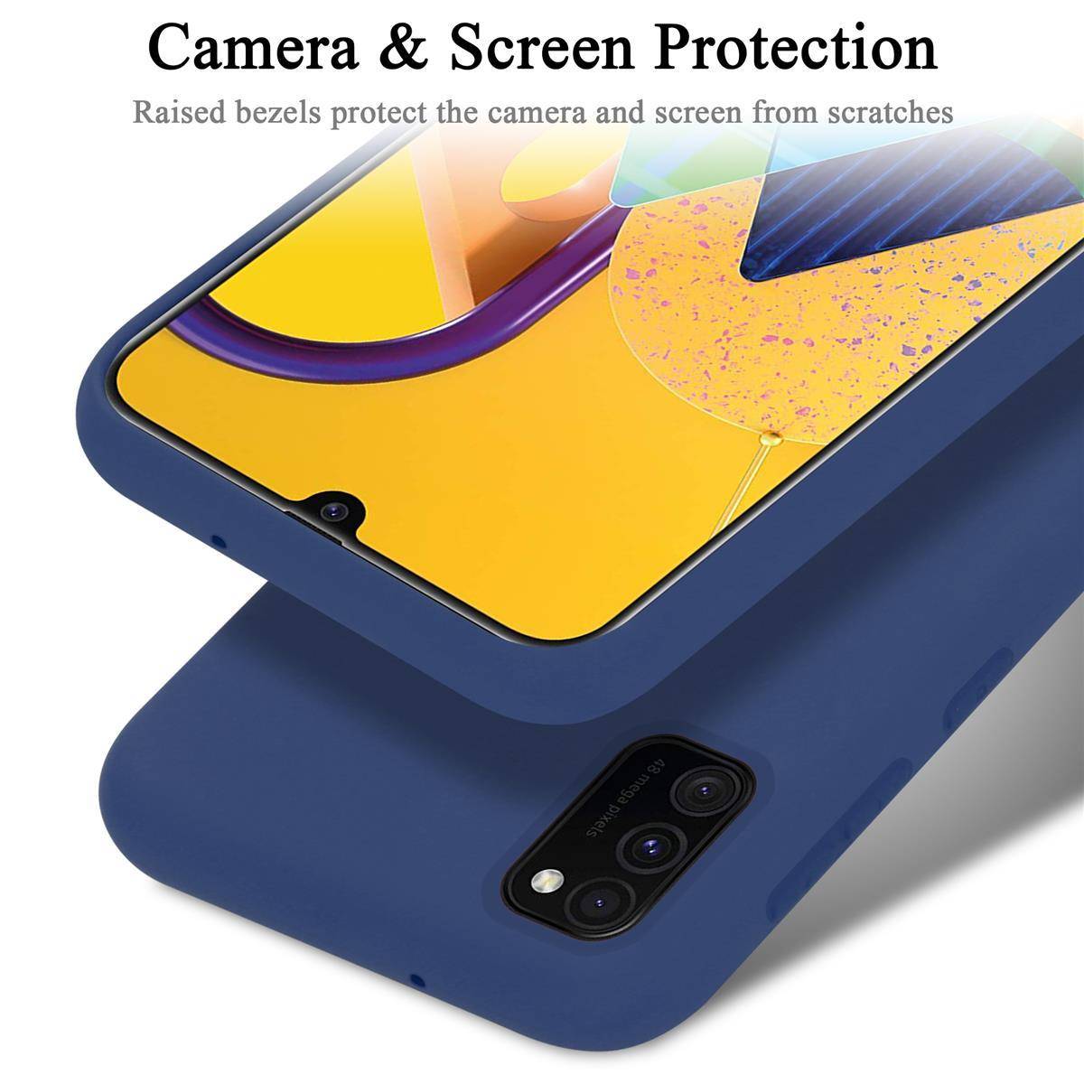 Cadorabo Schutzhülle für Samsung Galaxy M21 / M30s Hülle in Blau Handyhülle Case Cover TPU Etui