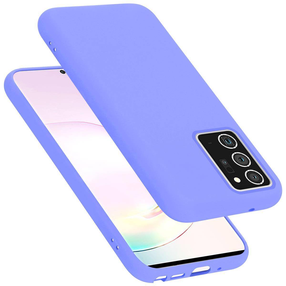 Cadorabo Schutzhülle für Samsung Galaxy NOTE 20 PLUS Hülle in Lila Handyhülle Case Cover TPU Etui