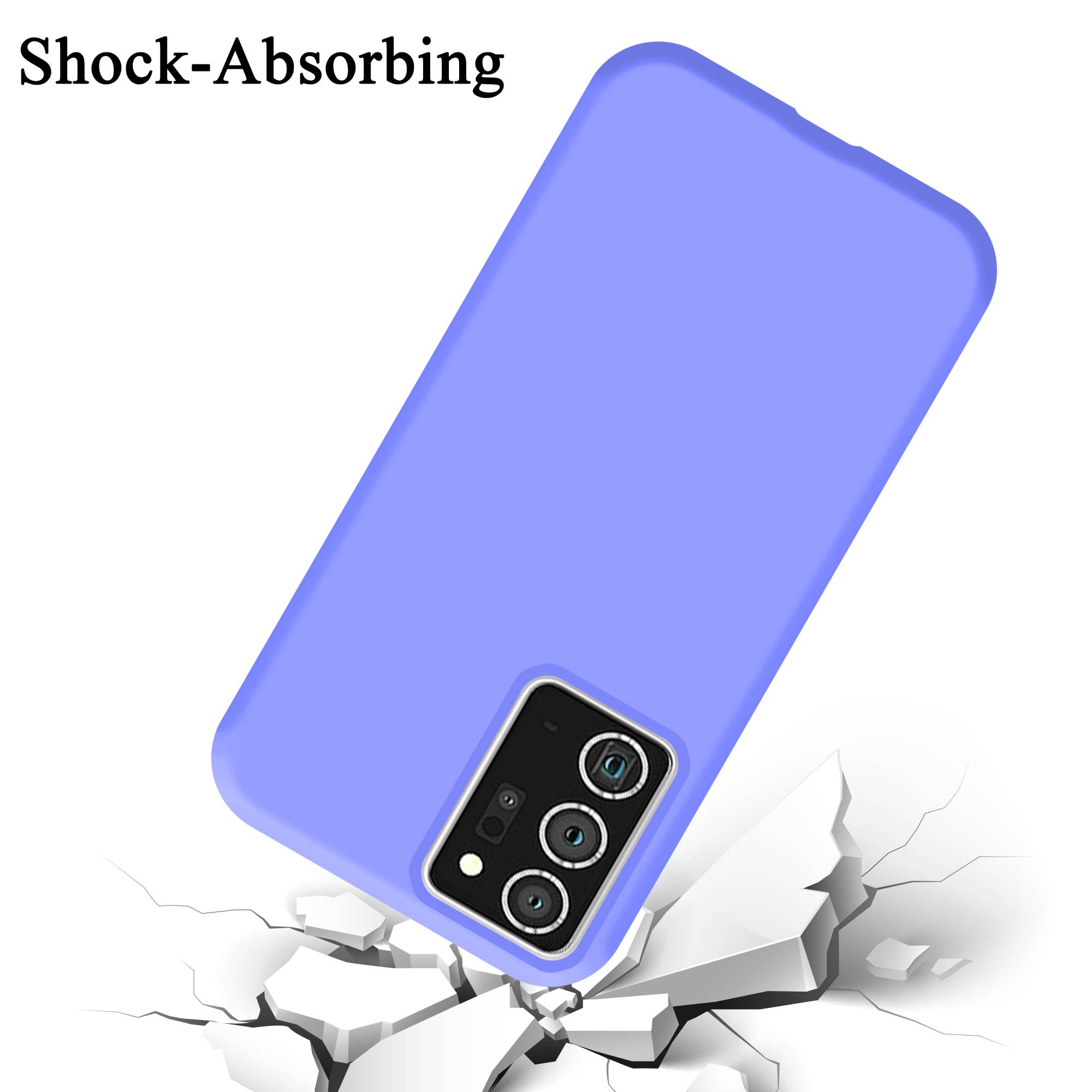 Cadorabo Schutzhülle für Samsung Galaxy NOTE 20 PLUS Hülle in Lila Handyhülle Case Cover TPU Etui