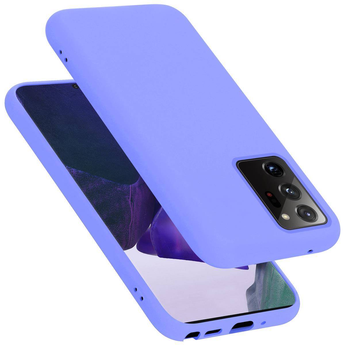 Cadorabo Schutzhülle für Samsung Galaxy NOTE 20 ULTRA Hülle in Lila Handyhülle Case Cover TPU Etui