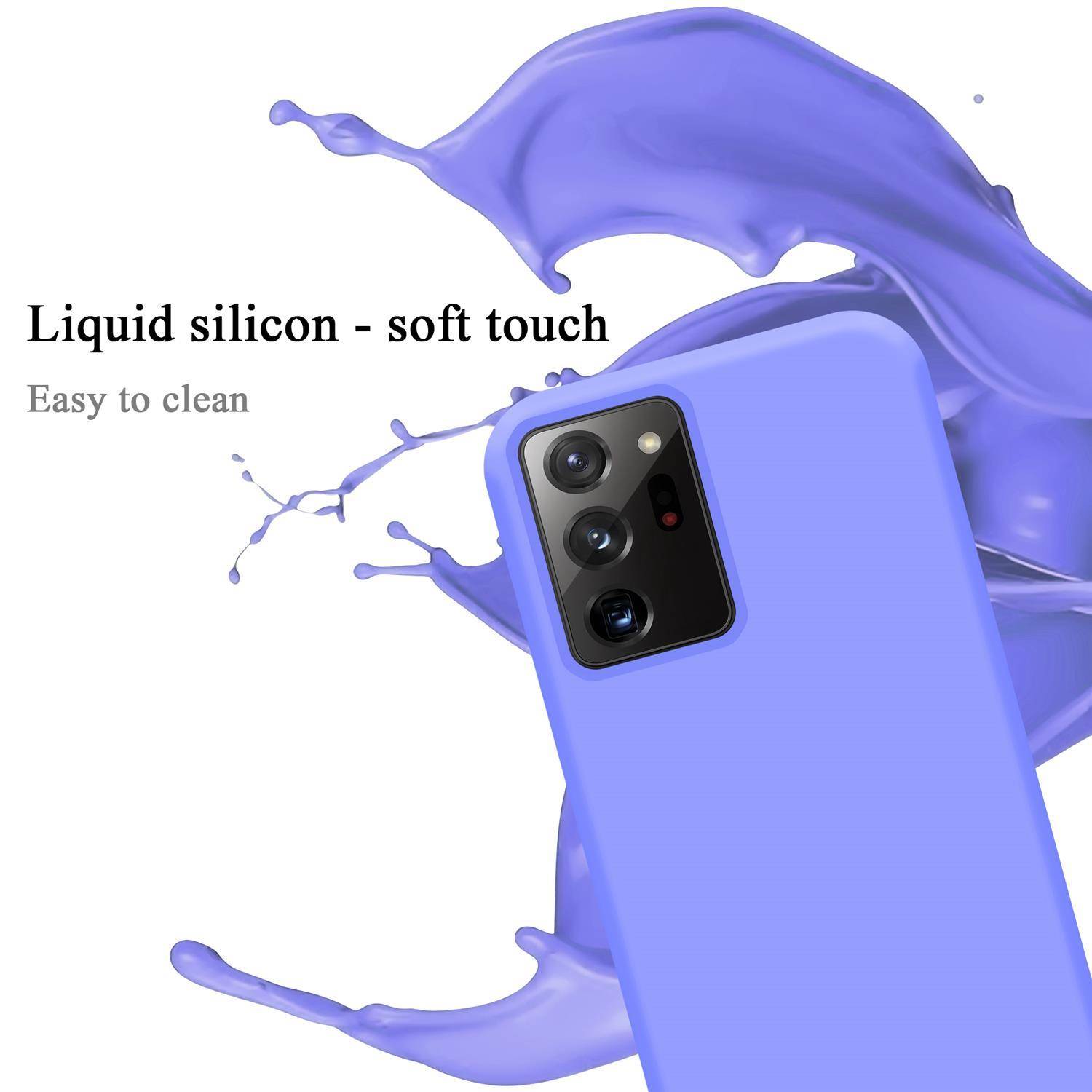 Cadorabo Schutzhülle für Samsung Galaxy NOTE 20 ULTRA Hülle in Lila Handyhülle Case Cover TPU Etui