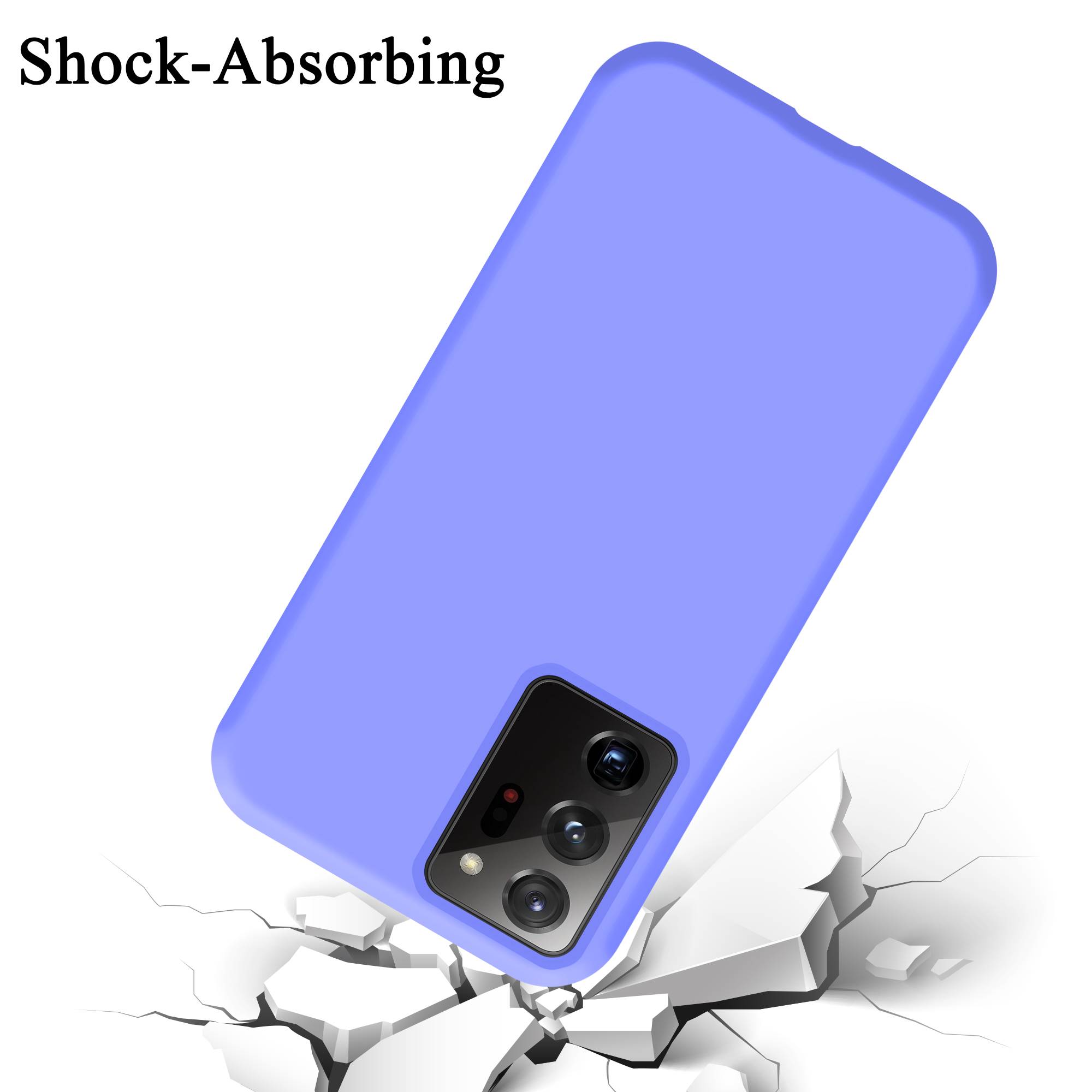 Cadorabo Schutzhülle für Samsung Galaxy NOTE 20 ULTRA Hülle in Lila Handyhülle Case Cover TPU Etui