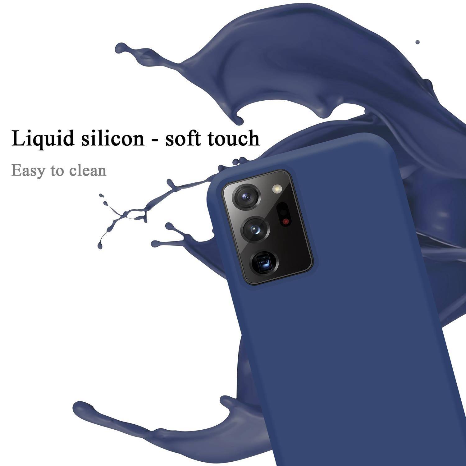 Cadorabo Schutzhülle für Samsung Galaxy NOTE 20 ULTRA Hülle in Blau Handyhülle Case Cover TPU Etui