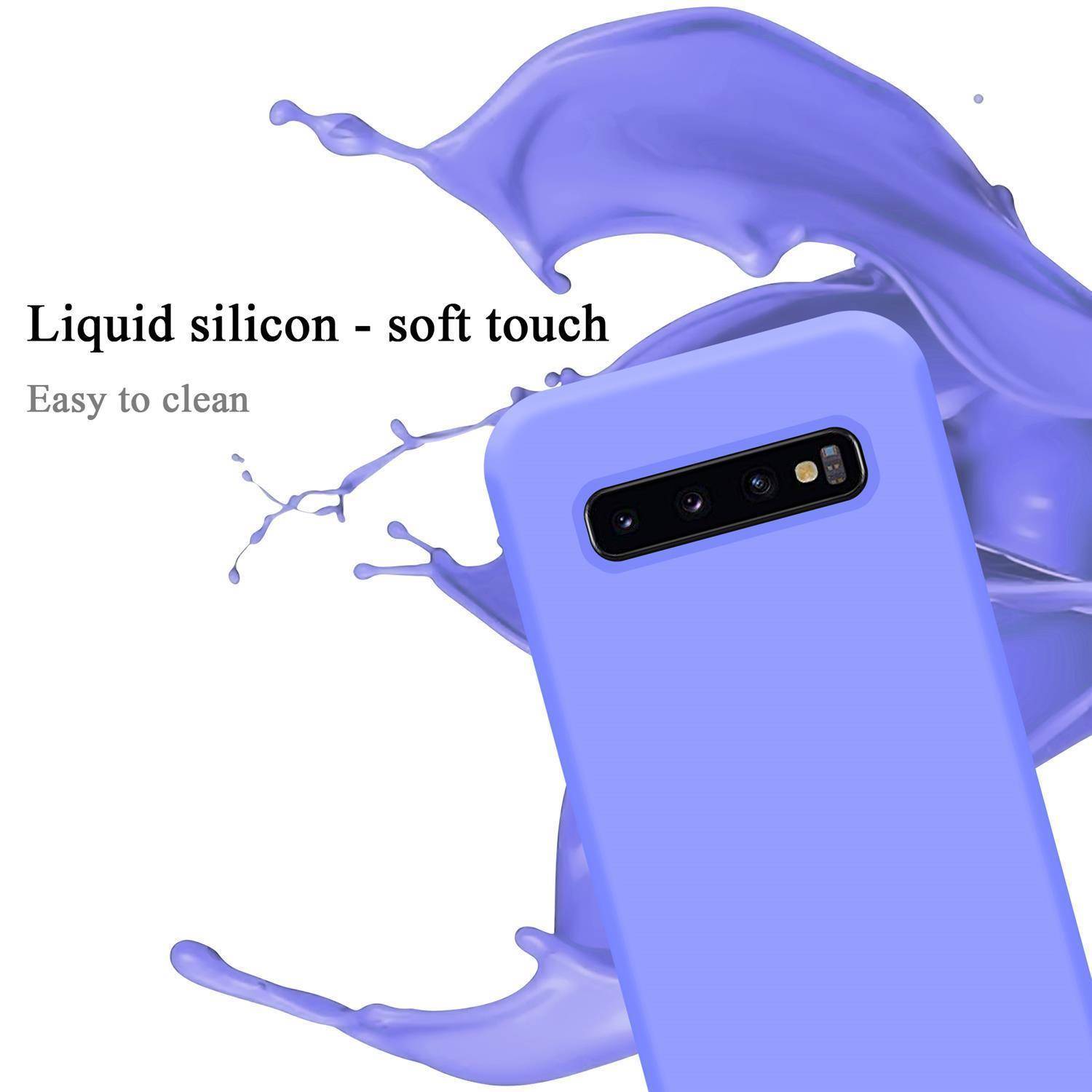 Cadorabo Schutzhülle für Samsung Galaxy S10 PLUS Hülle in Lila Handyhülle Case Cover TPU Etui