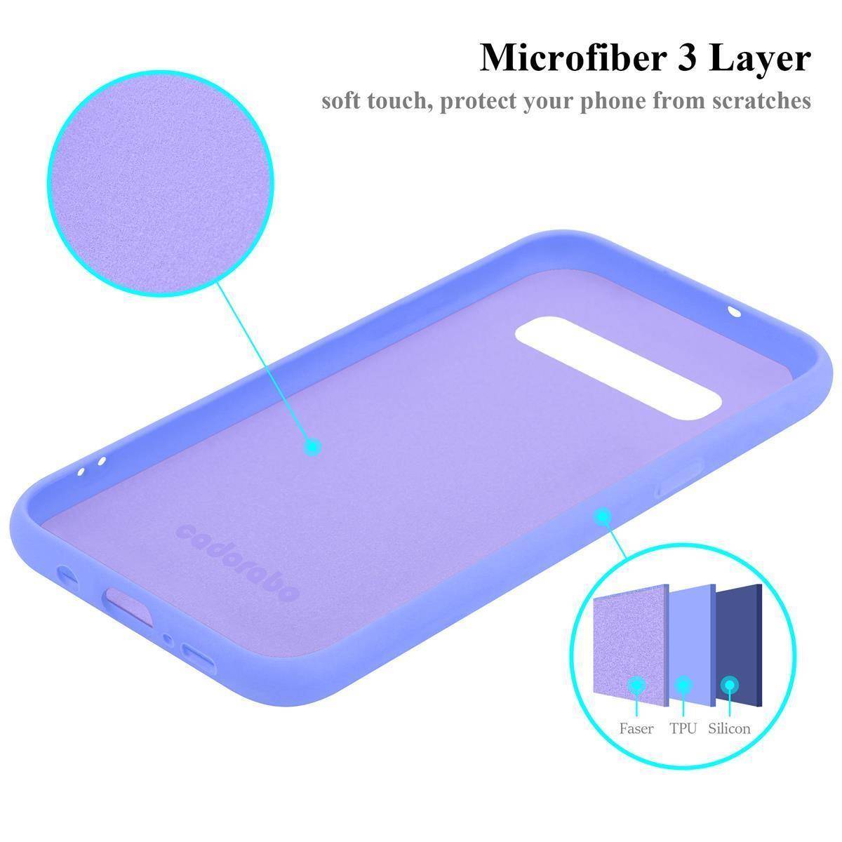 Cadorabo Schutzhülle für Samsung Galaxy S10 PLUS Hülle in Lila Handyhülle Case Cover TPU Etui