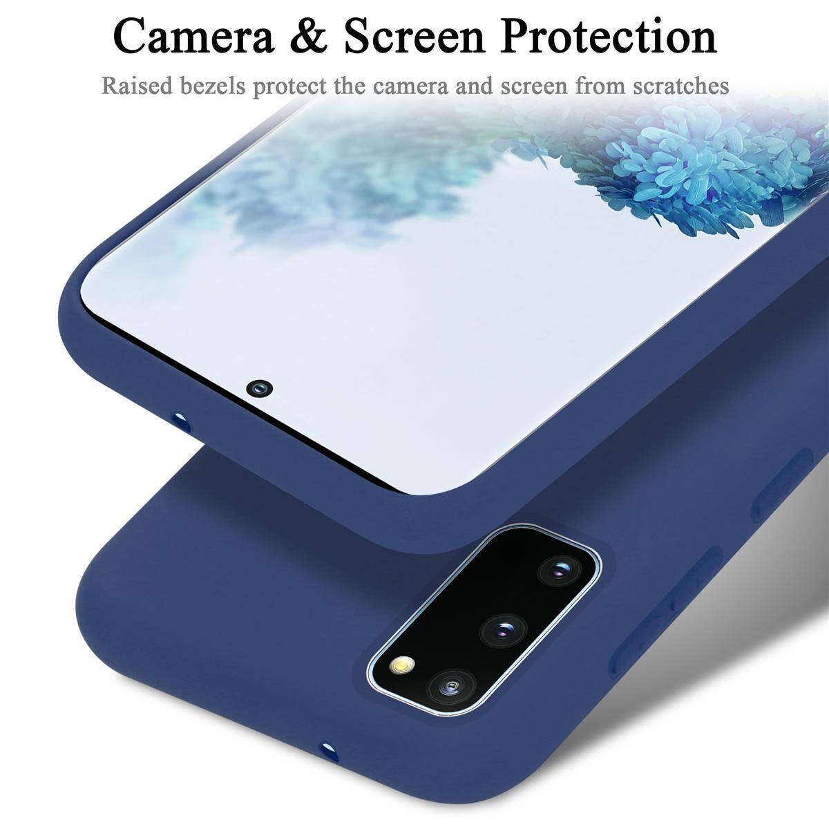 Cadorabo Schutzhülle für Samsung Galaxy S20 FE Hülle in Blau Handyhülle Case Cover TPU Etui