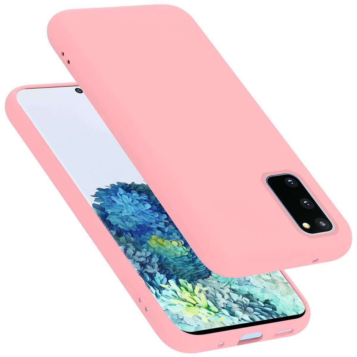 Cadorabo Schutzhülle für Samsung Galaxy S20 FE Hülle in Rosa Handyhülle Case Cover TPU Etui