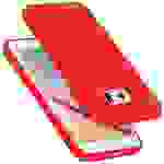Cadorabo Schutzhülle für Samsung Galaxy S6 Hülle in Rot Handyhülle Case Cover TPU Etui