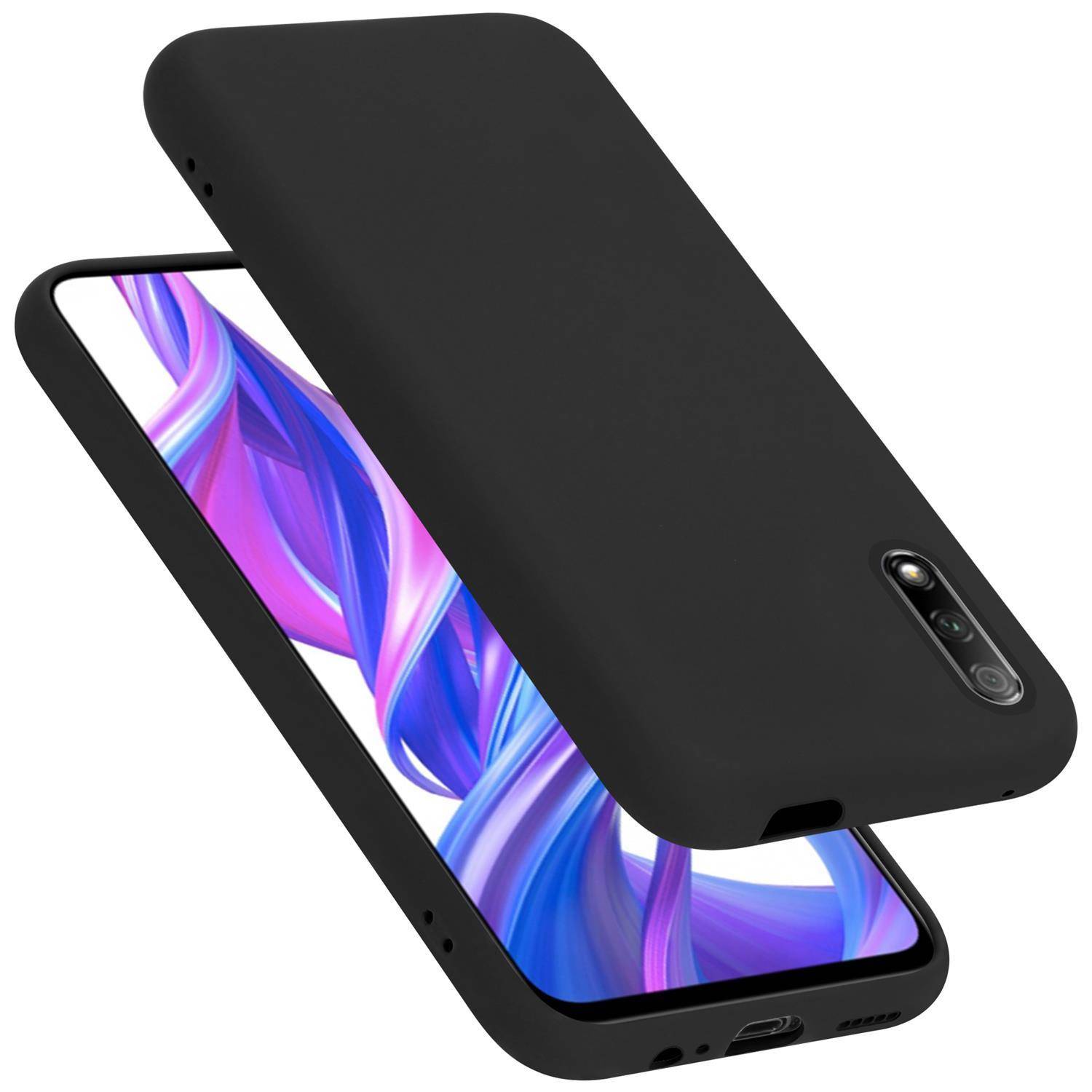 Cadorabo Schutzhülle für Huawei Y9S Hülle in Schwarz Handyhülle Case Cover TPU Etui