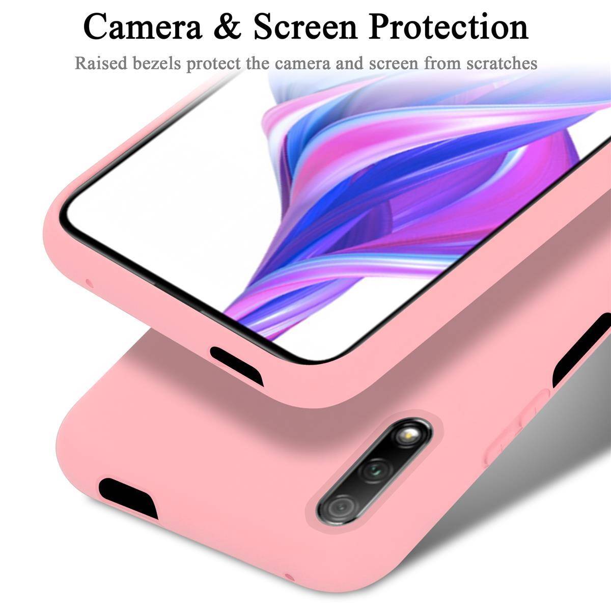 Cadorabo Schutzhülle für Huawei Y9S Hülle in Rosa Handyhülle Case Cover TPU Etui