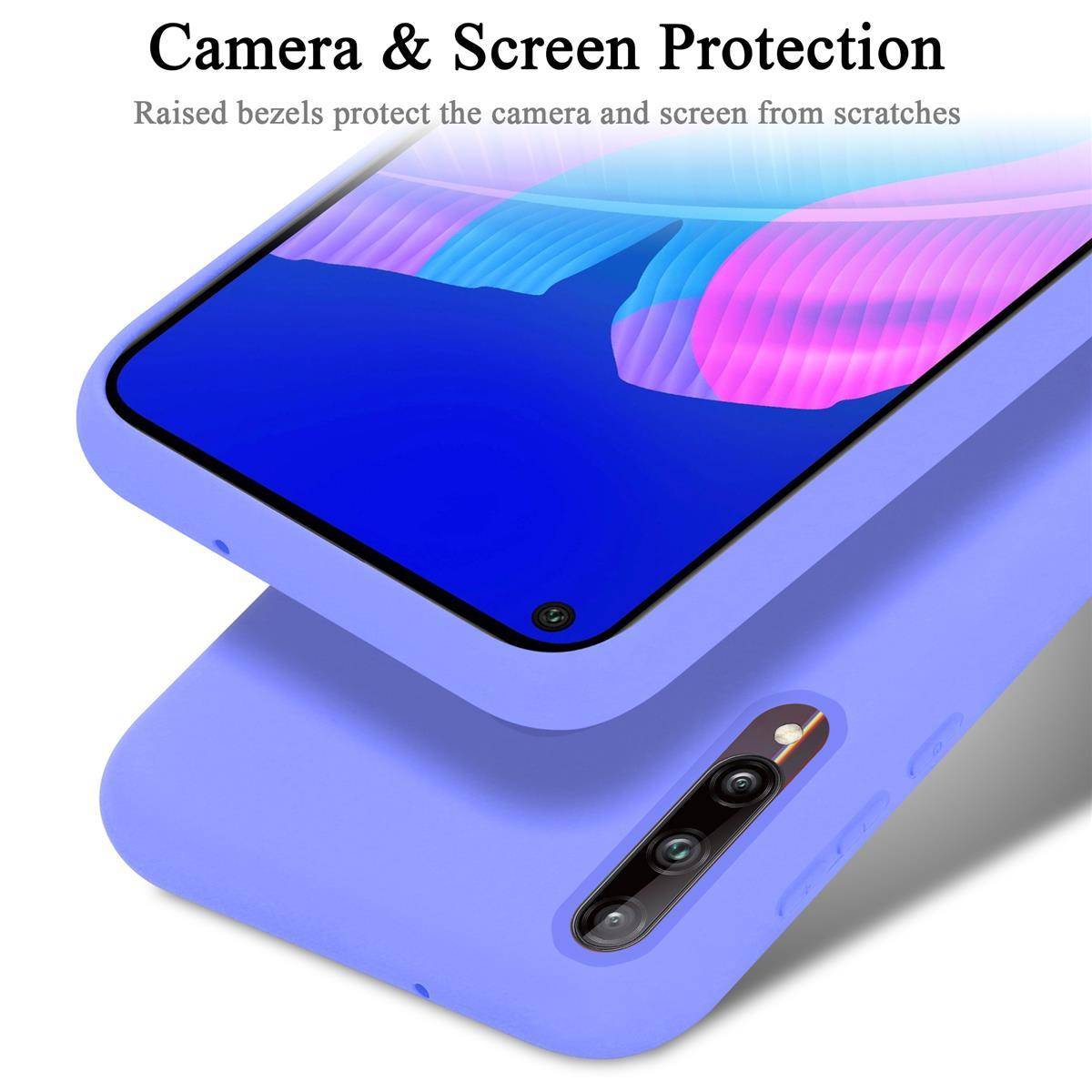 Cadorabo Schutzhülle für Huawei P40 LITE E Hülle in Lila Handyhülle Case Cover TPU Etui