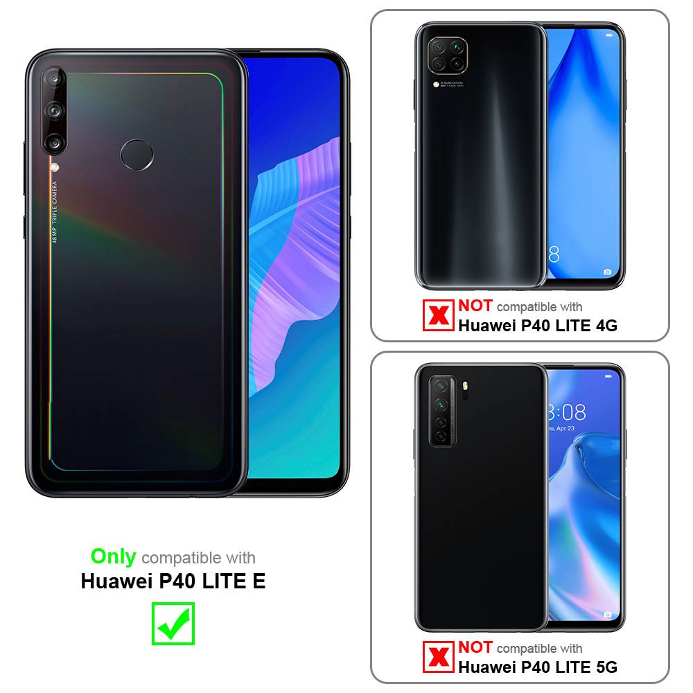 Cadorabo Schutzhülle für Huawei P40 LITE E Hülle in Lila Handyhülle Case Cover TPU Etui