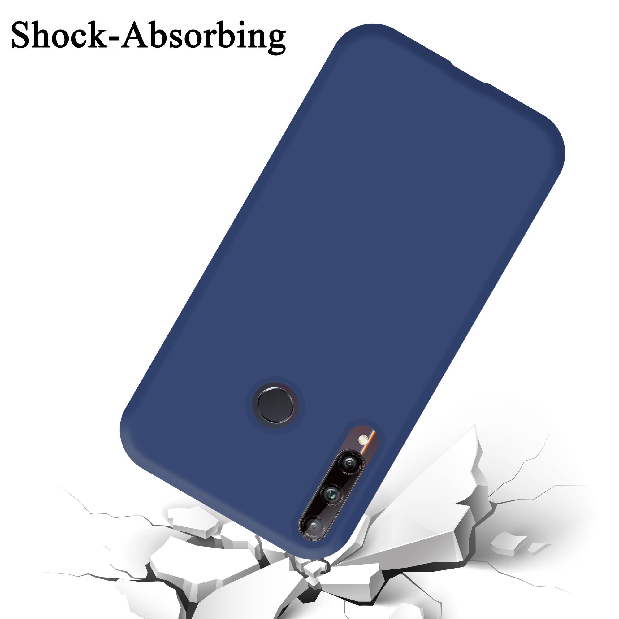 Cadorabo Schutzhülle für Huawei P40 LITE E Hülle in Blau Handyhülle Case Cover TPU Etui
