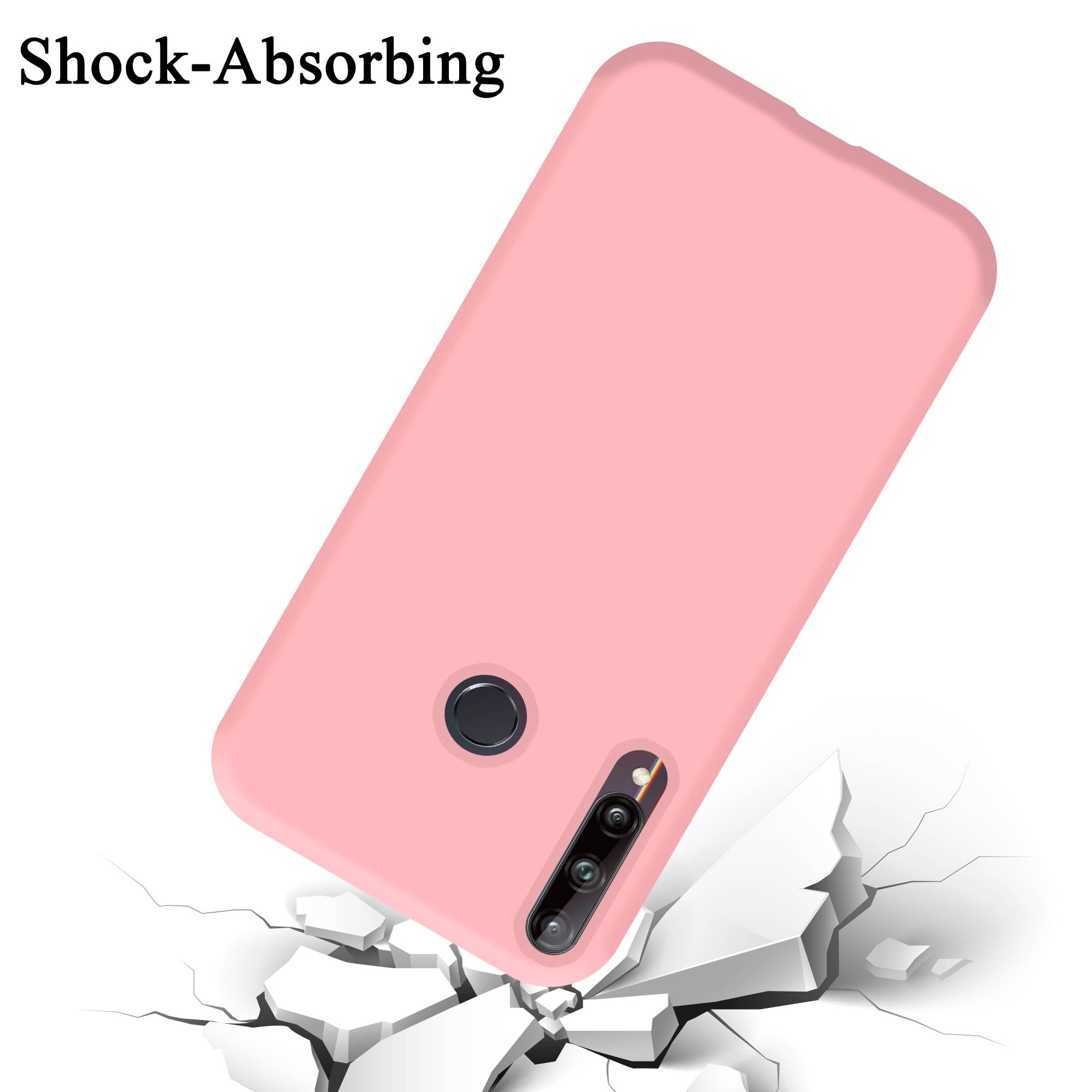 Cadorabo Schutzhülle für Huawei P40 LITE E Hülle in Rosa Handyhülle Case Cover TPU Etui