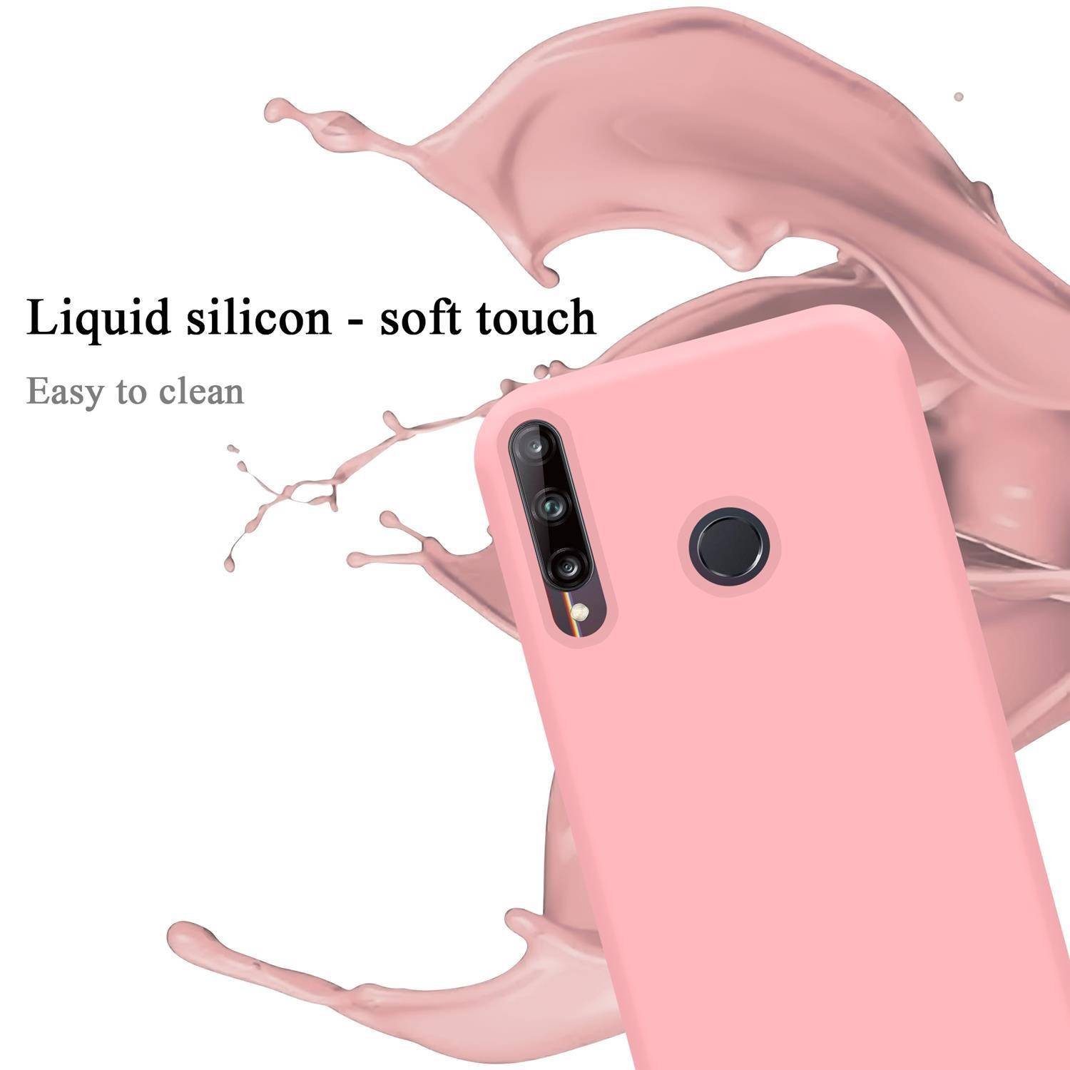 Cadorabo Schutzhülle für Huawei P40 LITE E Hülle in Rosa Handyhülle Case Cover TPU Etui