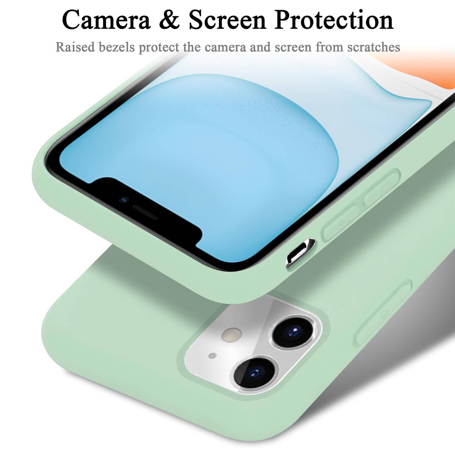 Cadorabo Schutzhülle für Apple iPhone 11 Hülle in Grün Handyhülle Case Cover TPU Etui