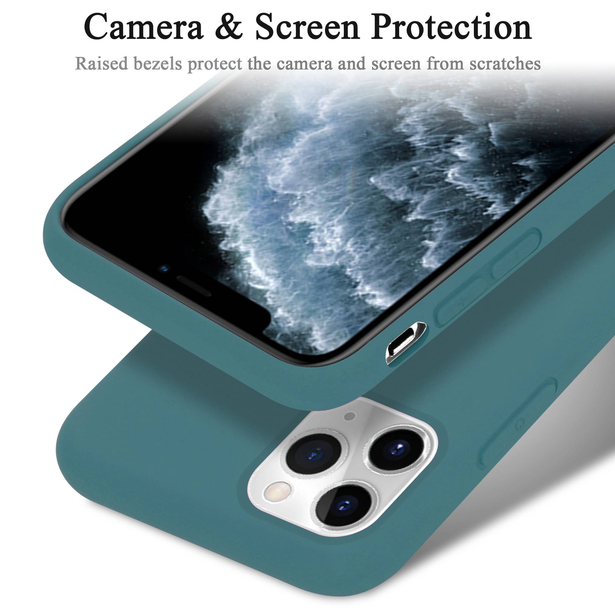 Cadorabo Schutzhülle für Apple iPhone 11 PRO Hülle in Grün Handyhülle Case Cover TPU Etui