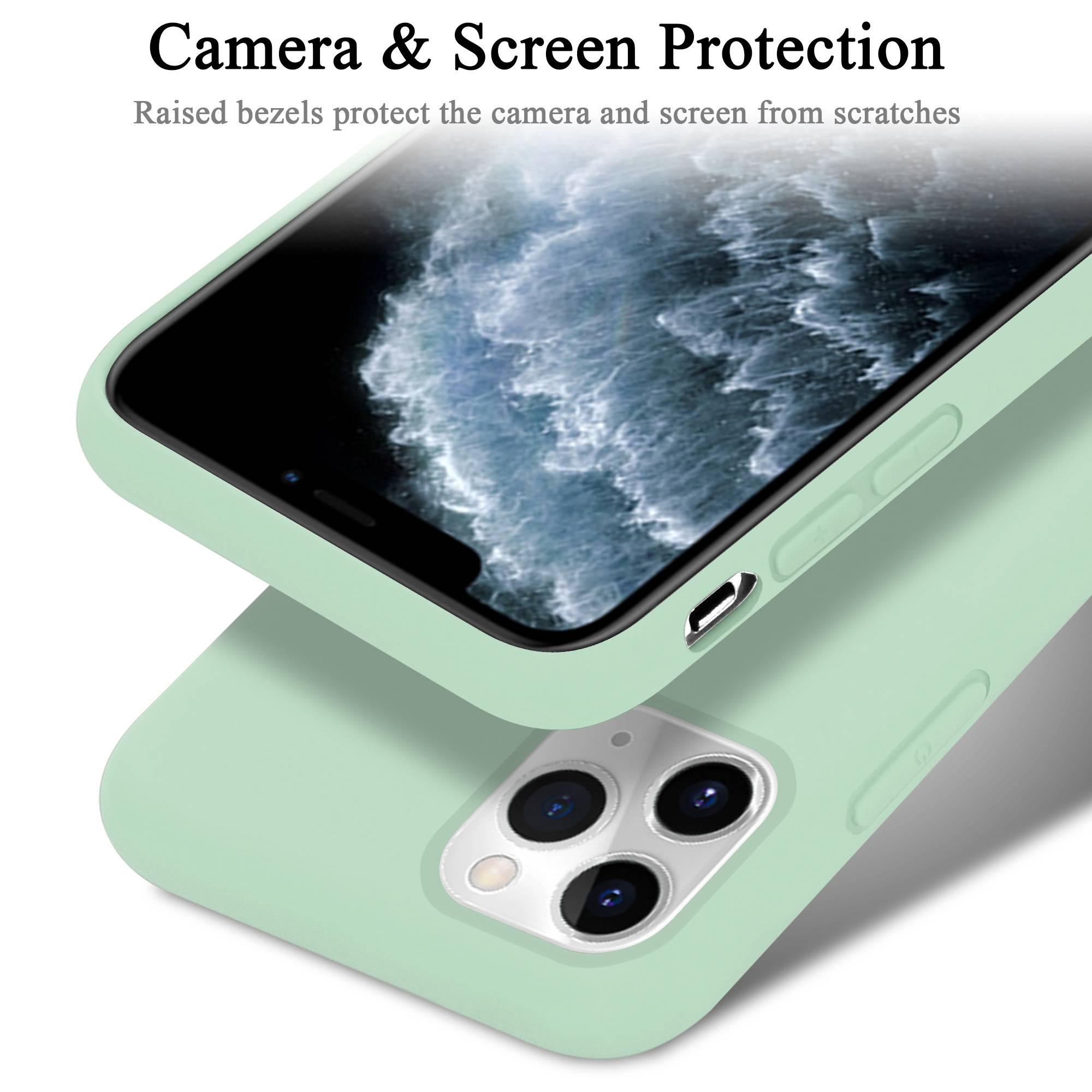 Cadorabo Schutzhülle für Apple iPhone 11 PRO Hülle in Grün Handyhülle Case Cover TPU Etui