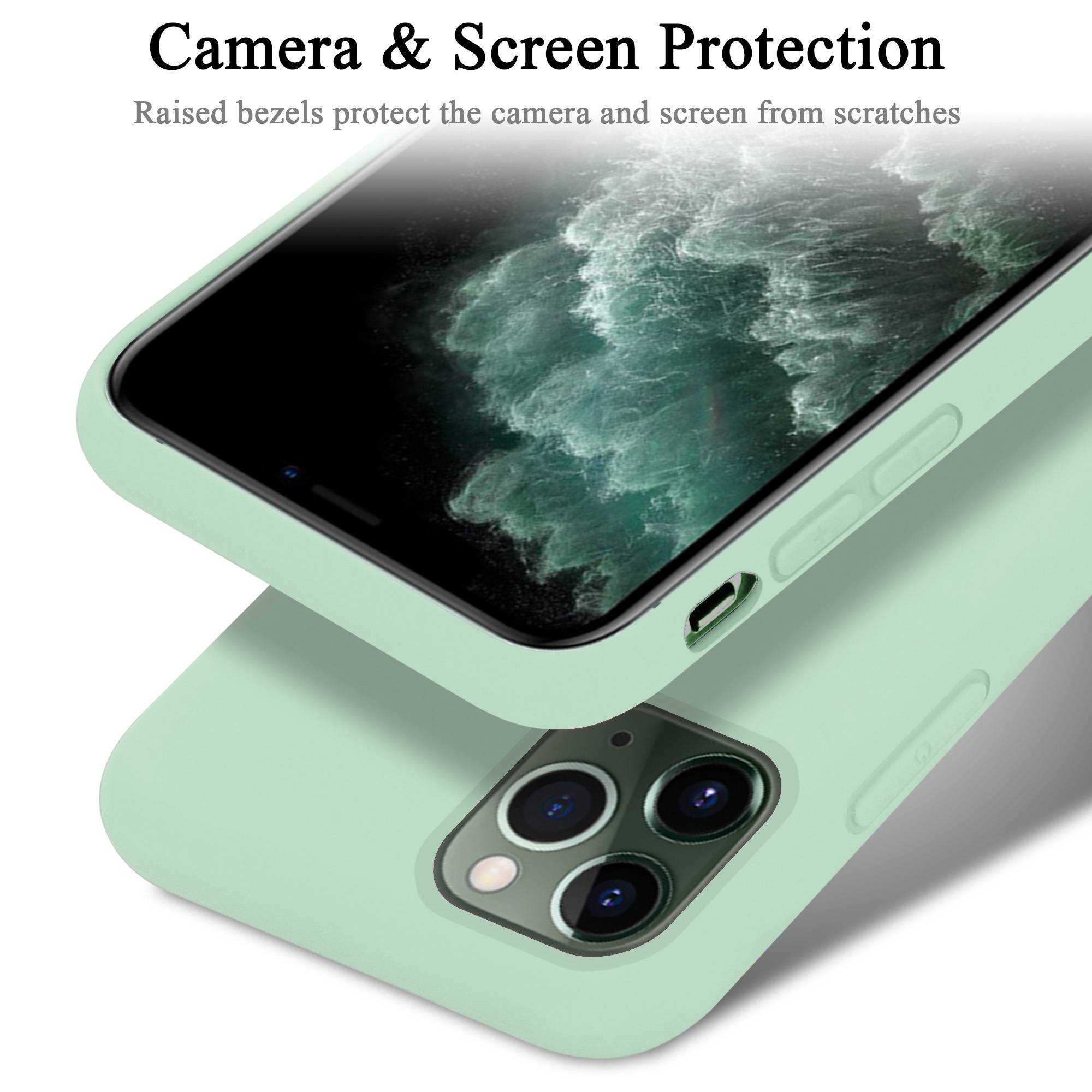 Cadorabo Schutzhülle für Apple iPhone 11 PRO MAX Hülle in Grün Handyhülle Case Cover TPU Etui