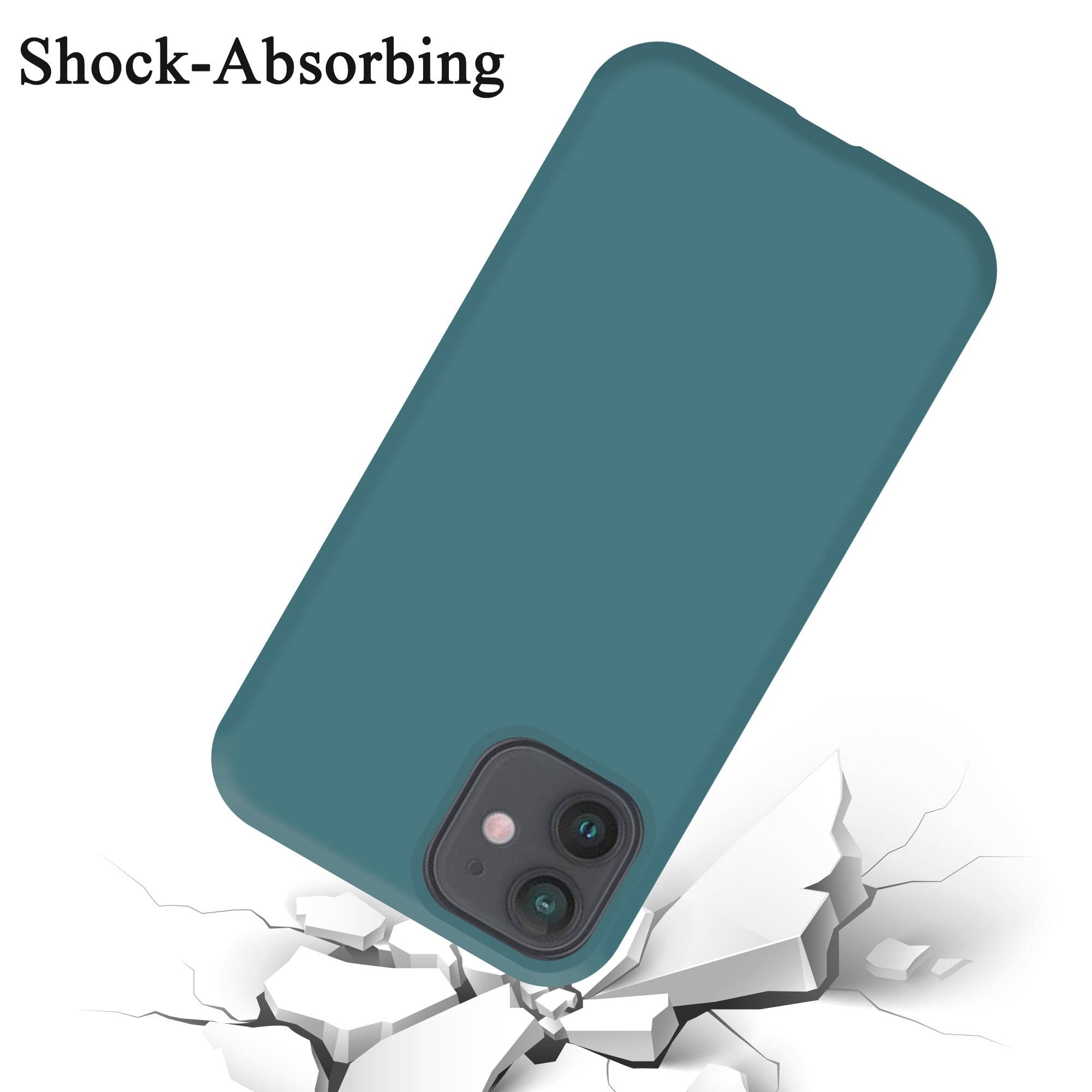 Cadorabo Schutzhülle für Apple iPhone 12 MINI Hülle in Grün Handyhülle Case Cover TPU Etui