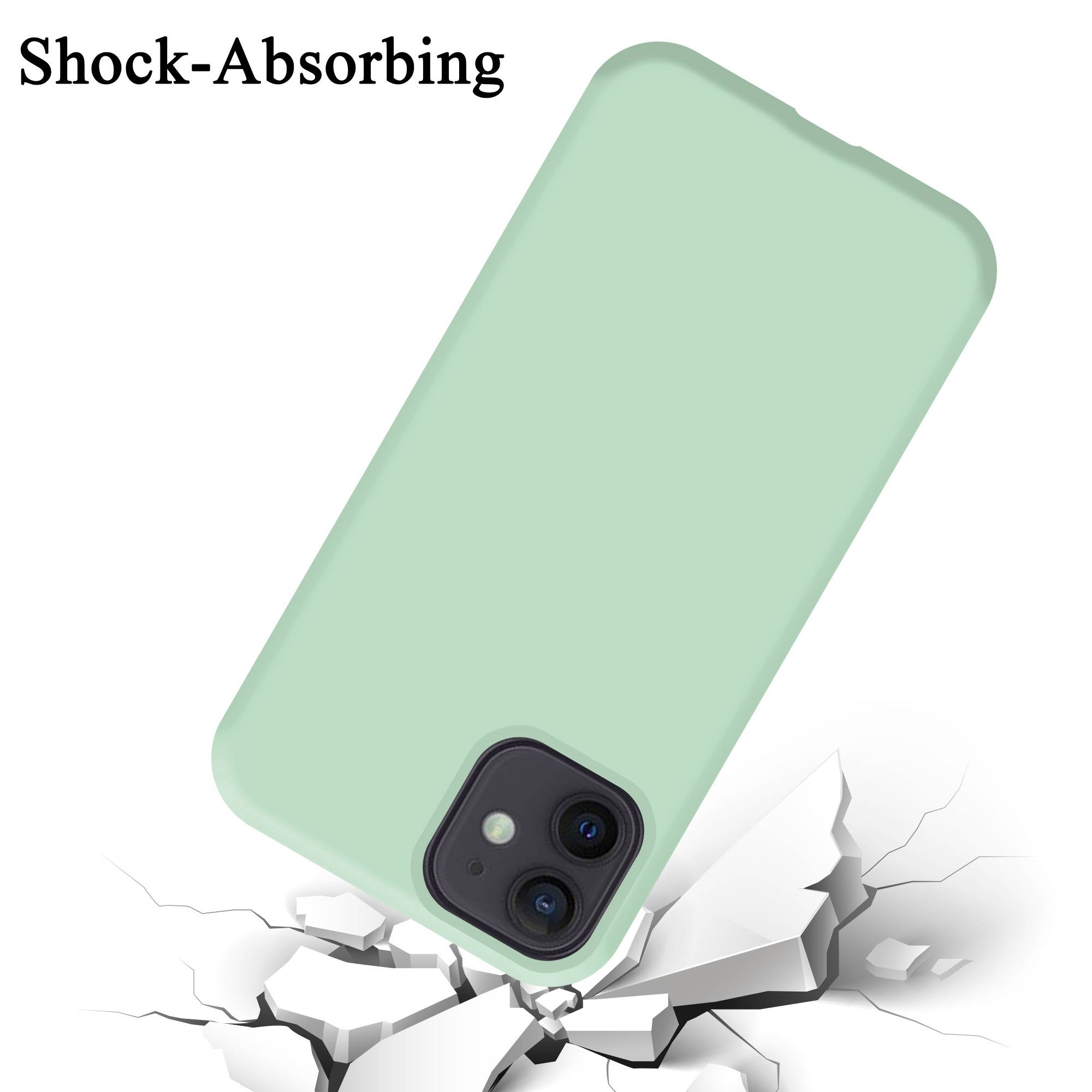 Cadorabo Schutzhülle für Apple iPhone 12 MINI Hülle in Grün Handyhülle Case Cover TPU Etui