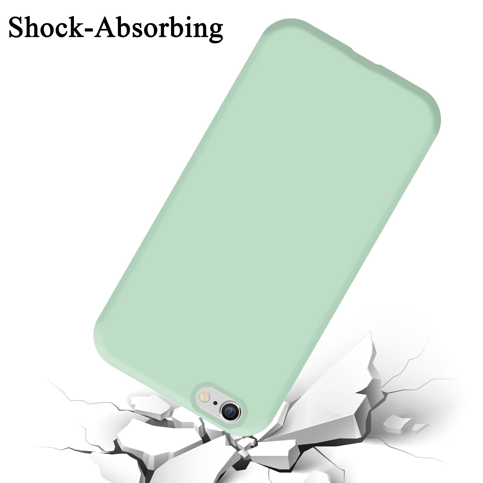 Cadorabo Schutzhülle für Apple iPhone 6 / 6S Hülle in Grün Handyhülle Case Cover TPU Etui