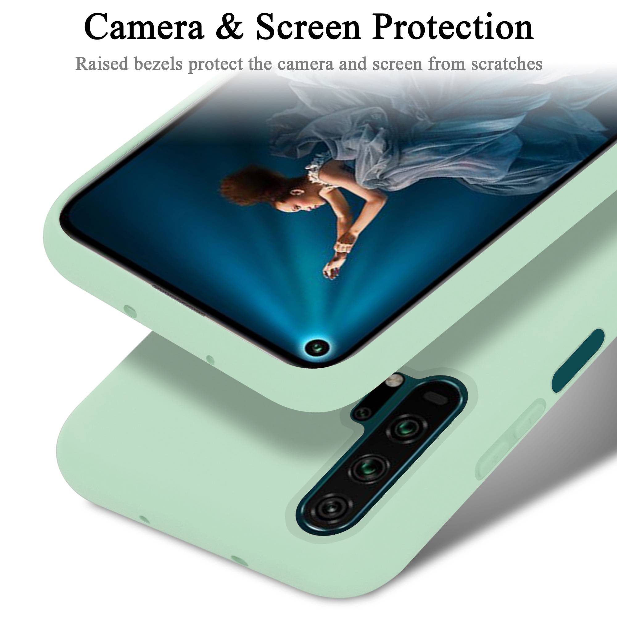 Cadorabo Schutzhülle für Honor 20 PRO Hülle in Grün Handyhülle Case Cover TPU Etui