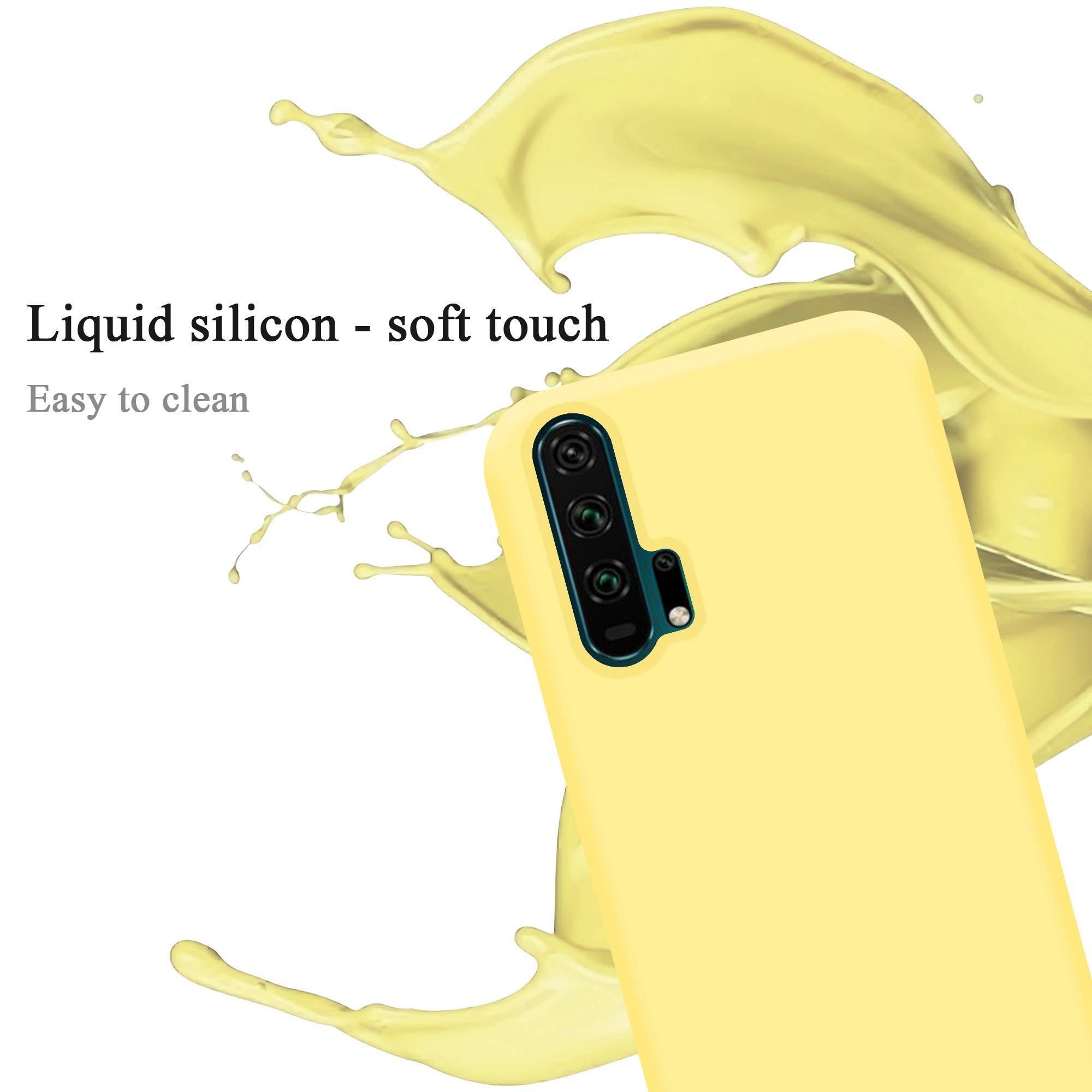 Cadorabo Schutzhülle für Honor 20 PRO Hülle in Gelb Handyhülle Case Cover TPU Etui