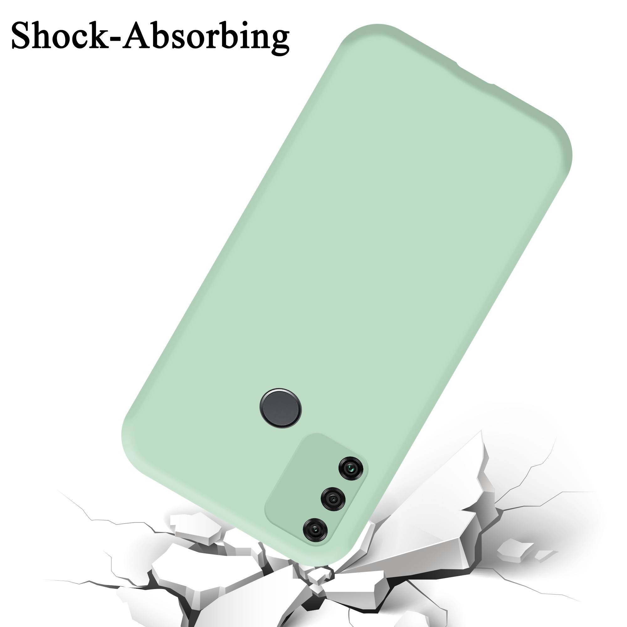 Cadorabo Schutzhülle für Honor 9A Hülle in Grün Handyhülle Case Cover TPU Etui