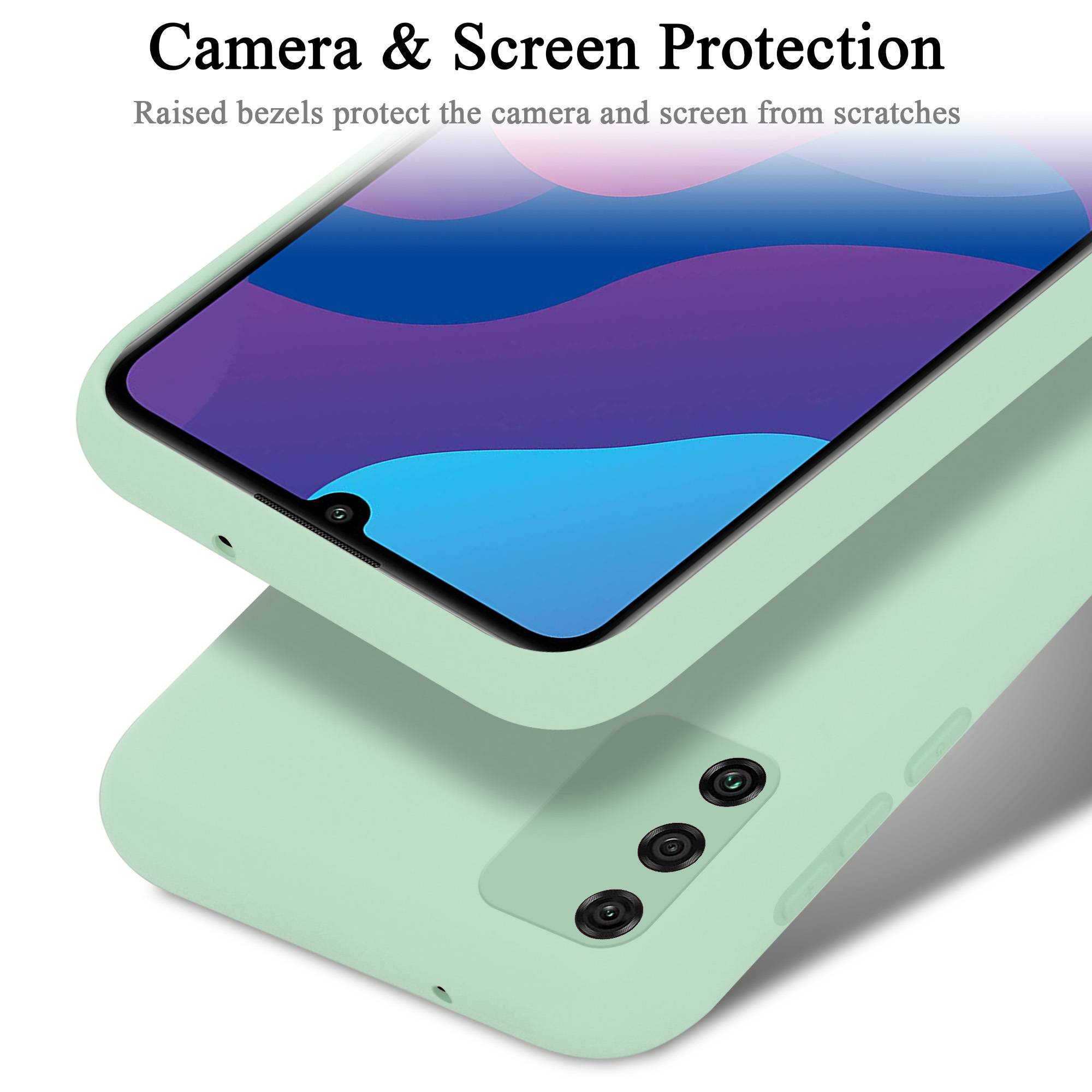 Cadorabo Schutzhülle für Honor 9A Hülle in Grün Handyhülle Case Cover TPU Etui