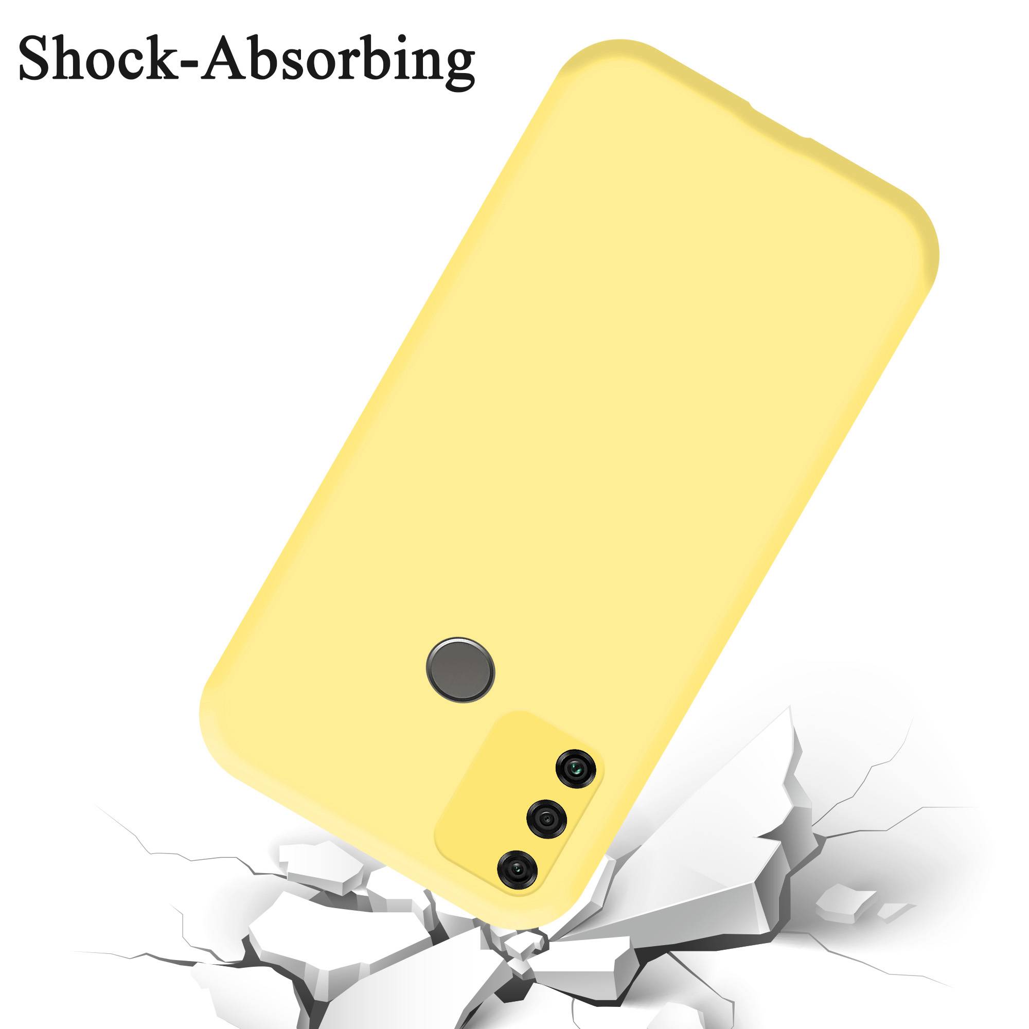 Cadorabo Schutzhülle für Honor 9A Hülle in Gelb Handyhülle Case Cover TPU Etui