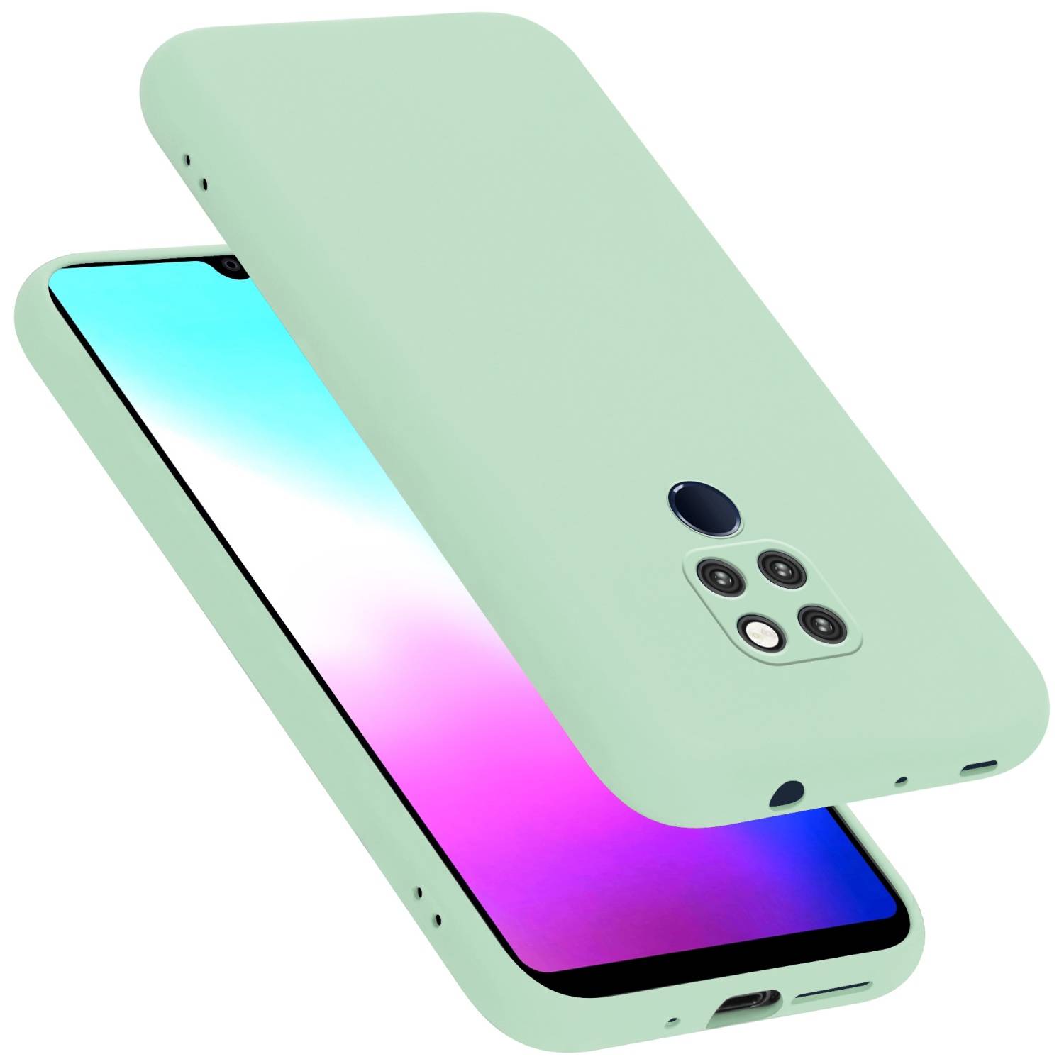 Cadorabo Schutzhülle für Huawei MATE 20 Hülle in Grün Handyhülle Case Cover TPU Etui