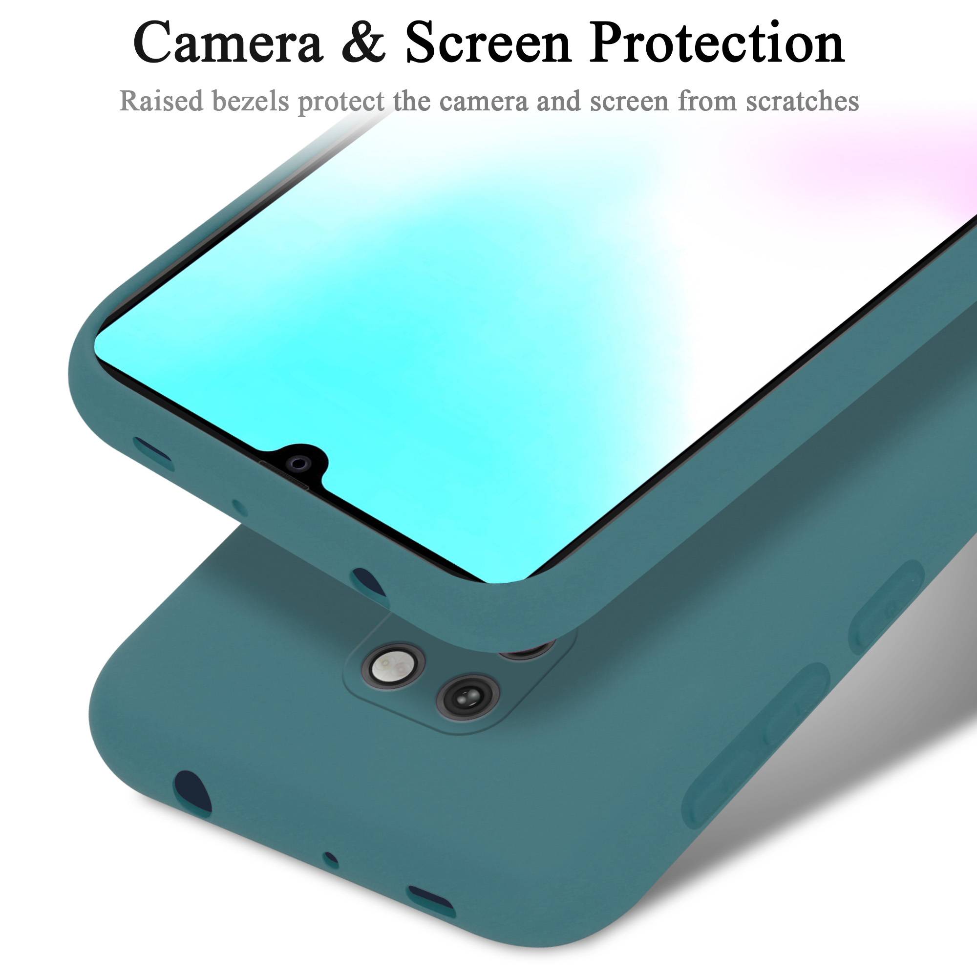 Cadorabo Schutzhülle für Huawei MATE 20 LITE Hülle in Grün Handyhülle Case Cover TPU Etui