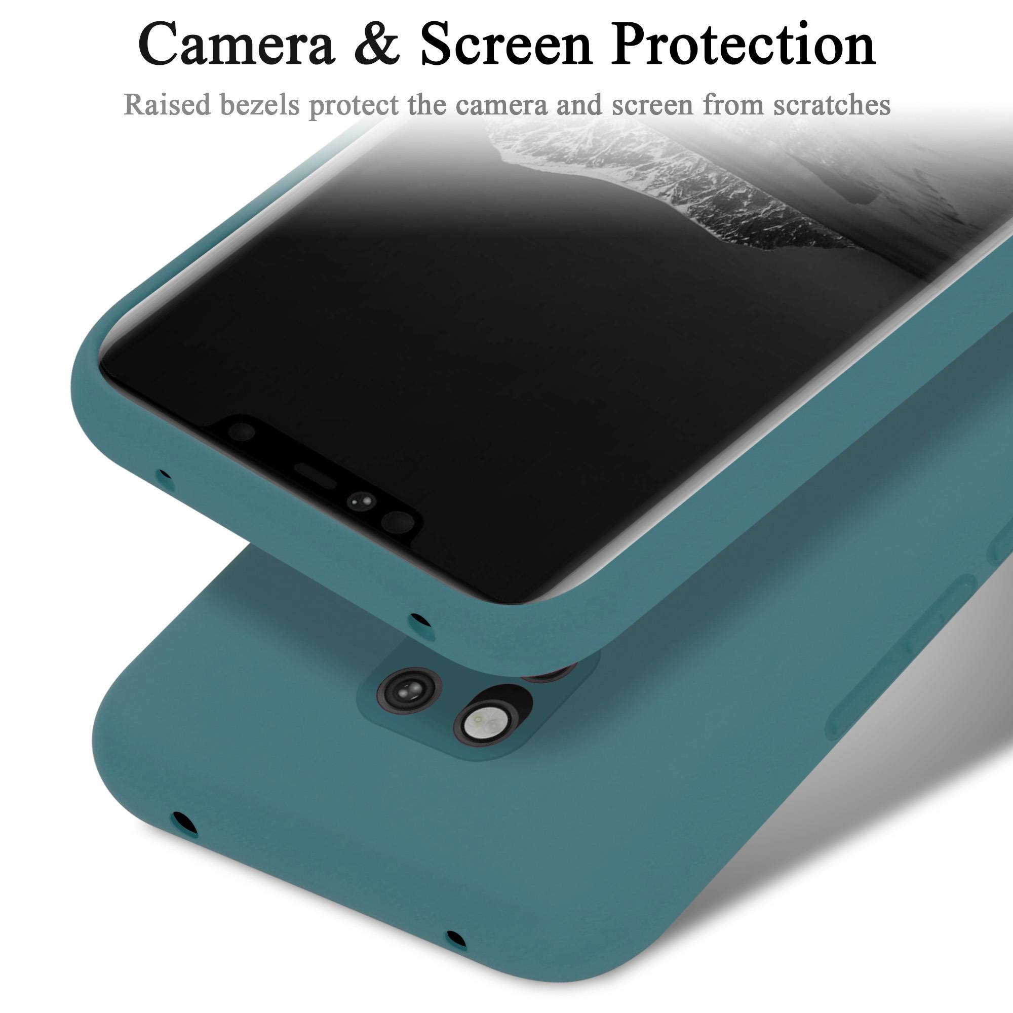 Cadorabo Schutzhülle für Huawei MATE 20 PRO Hülle in Grün Handyhülle Case Cover TPU Etui