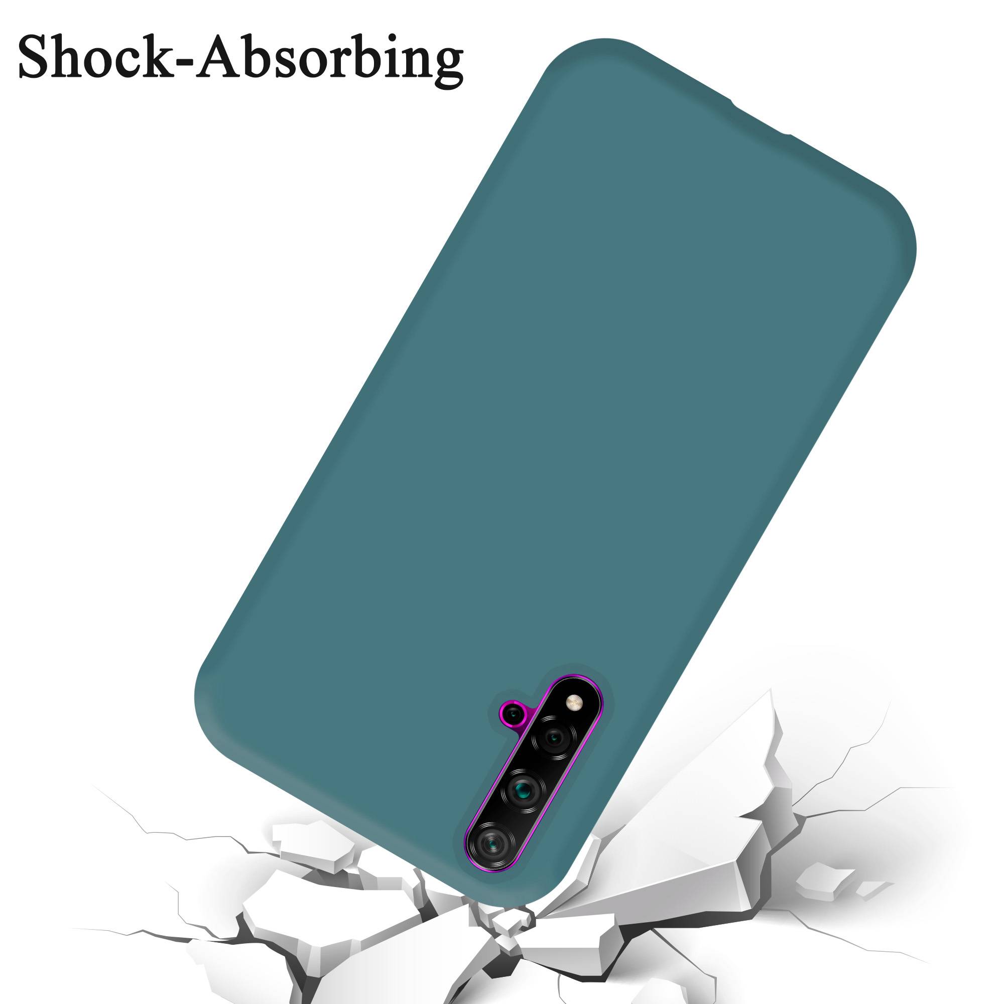 Cadorabo Schutzhülle für Honor 20 / 20S / Huawei NOVA 5T Hülle in Grün Handyhülle Case Cover TPU Etui