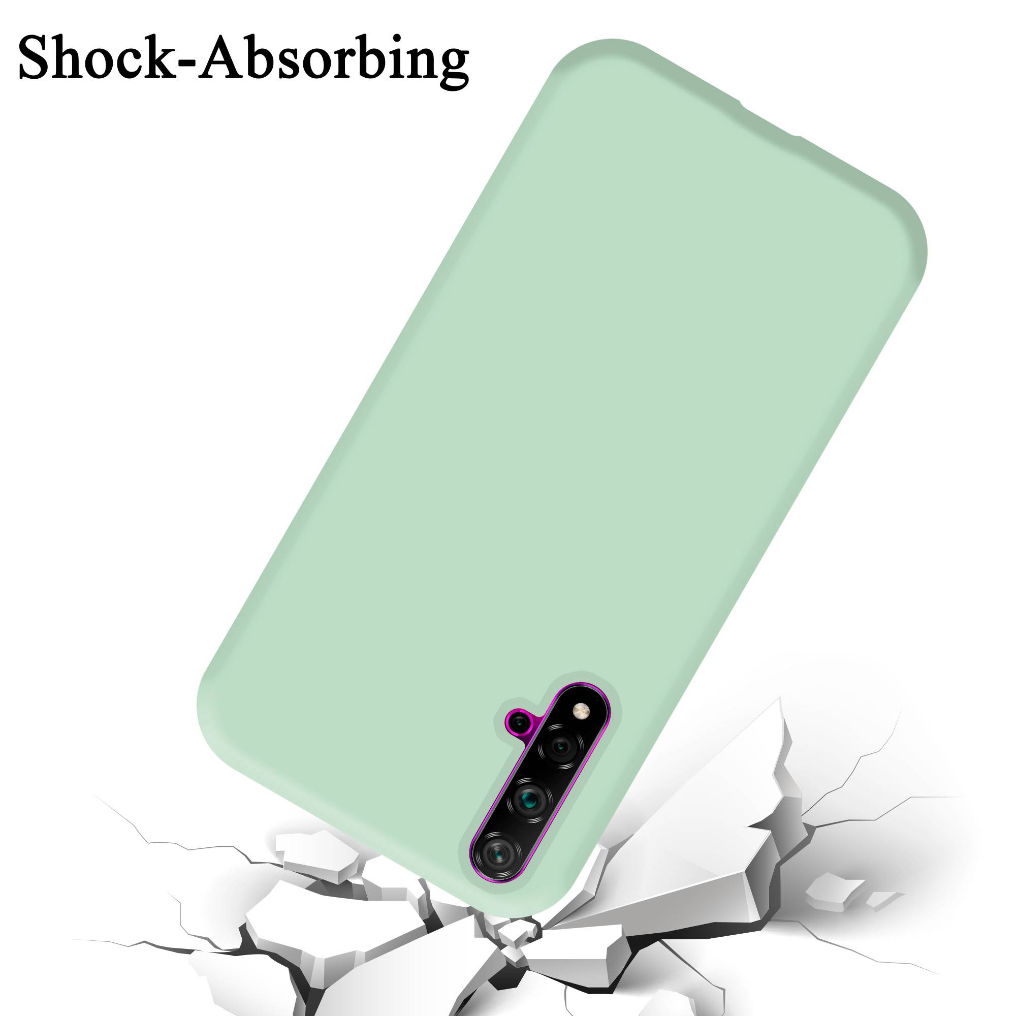 Cadorabo Schutzhülle für Honor 20 / 20S / Huawei NOVA 5T Hülle in Grün Handyhülle Case Cover TPU Etui