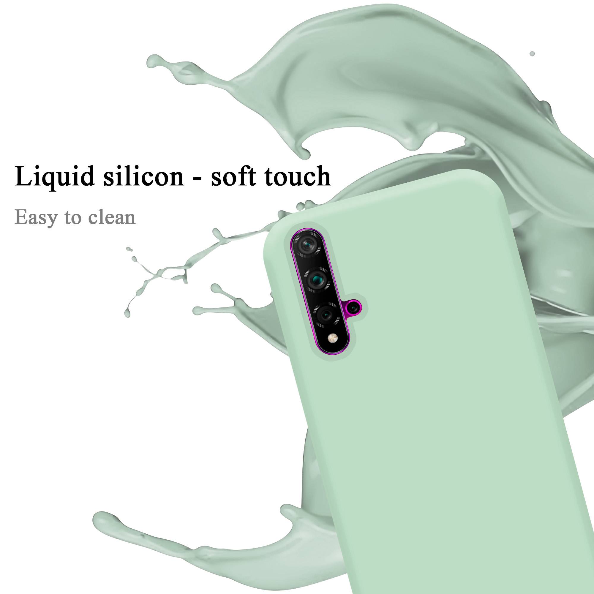 Cadorabo Schutzhülle für Honor 20 / 20S / Huawei NOVA 5T Hülle in Grün Handyhülle Case Cover TPU Etui