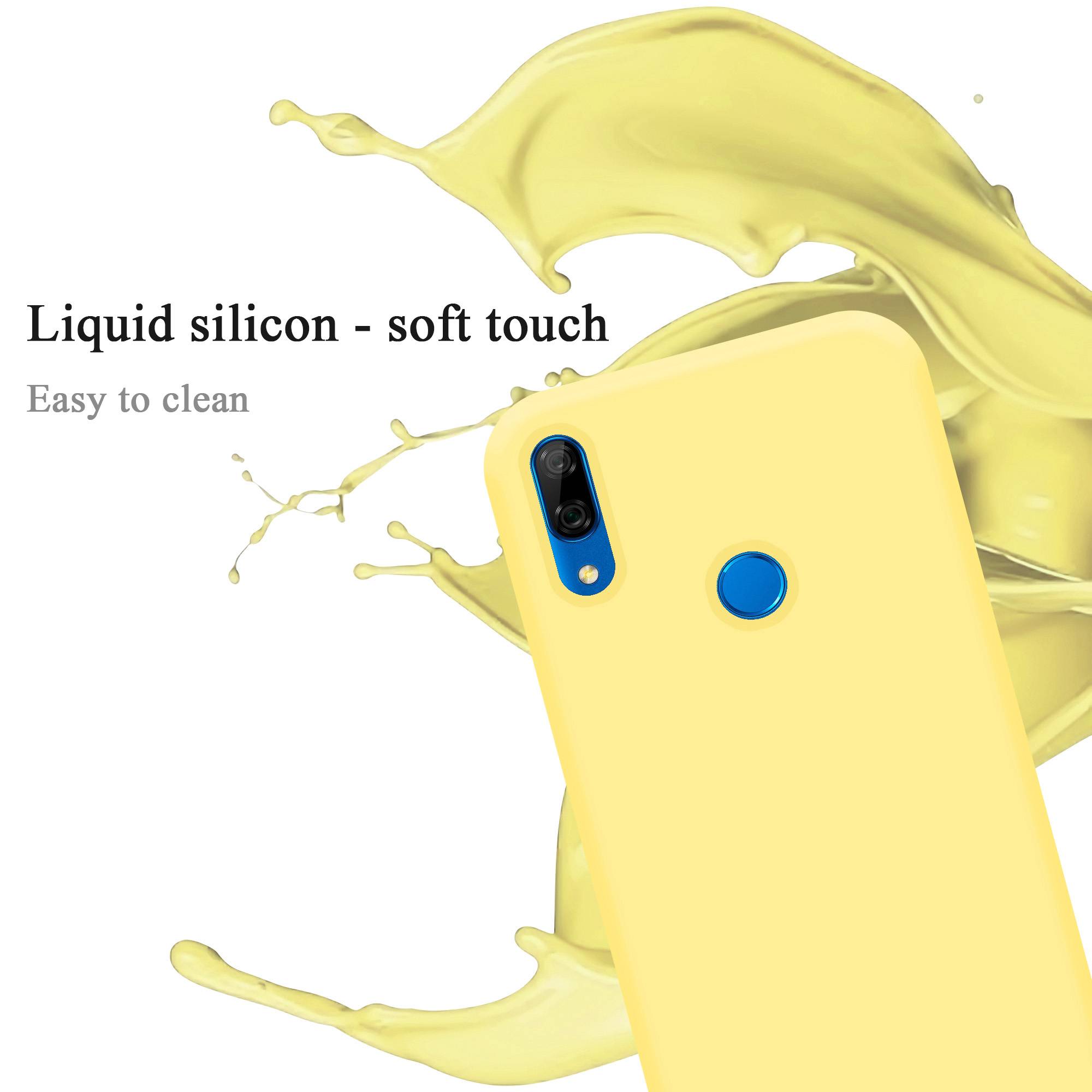Cadorabo Schutzhülle für Huawei P SMART Z / Y9 PRIME 2019 / Enjoy 10 PLUS Hülle in Gelb Handyhülle Case Cover TPU Etui