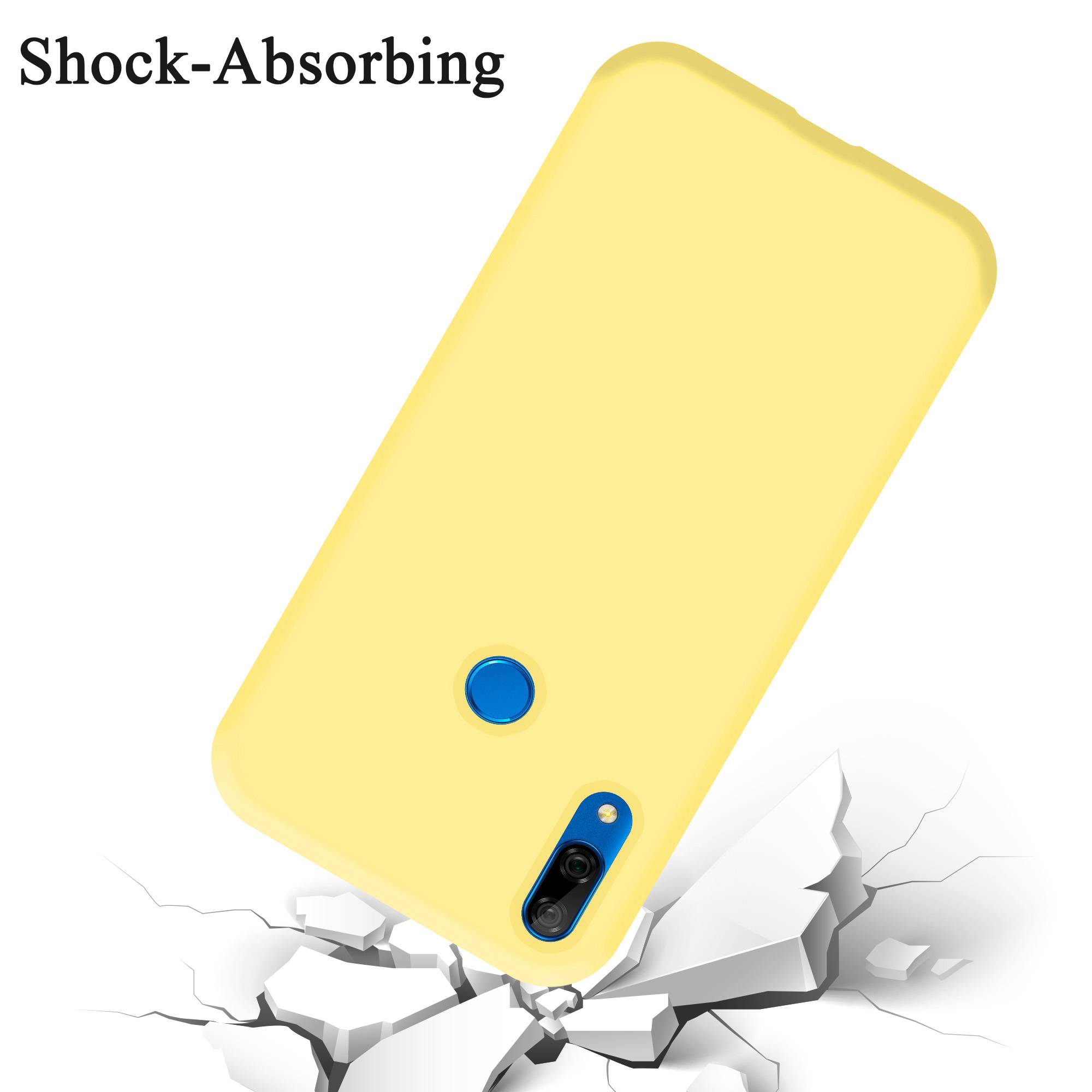 Cadorabo Schutzhülle für Huawei P SMART Z / Y9 PRIME 2019 / Enjoy 10 PLUS Hülle in Gelb Handyhülle Case Cover TPU Etui