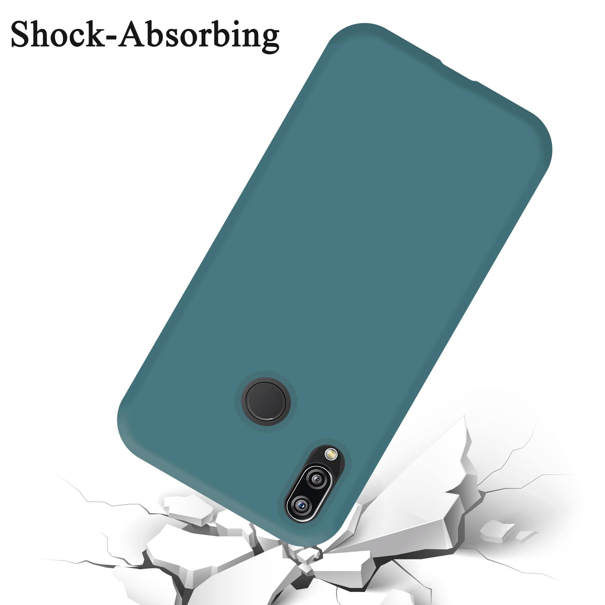 Cadorabo Schutzhülle für Huawei P20 LITE 2018 / NOVA 3E Hülle in Grün Handyhülle Case Cover TPU Etui