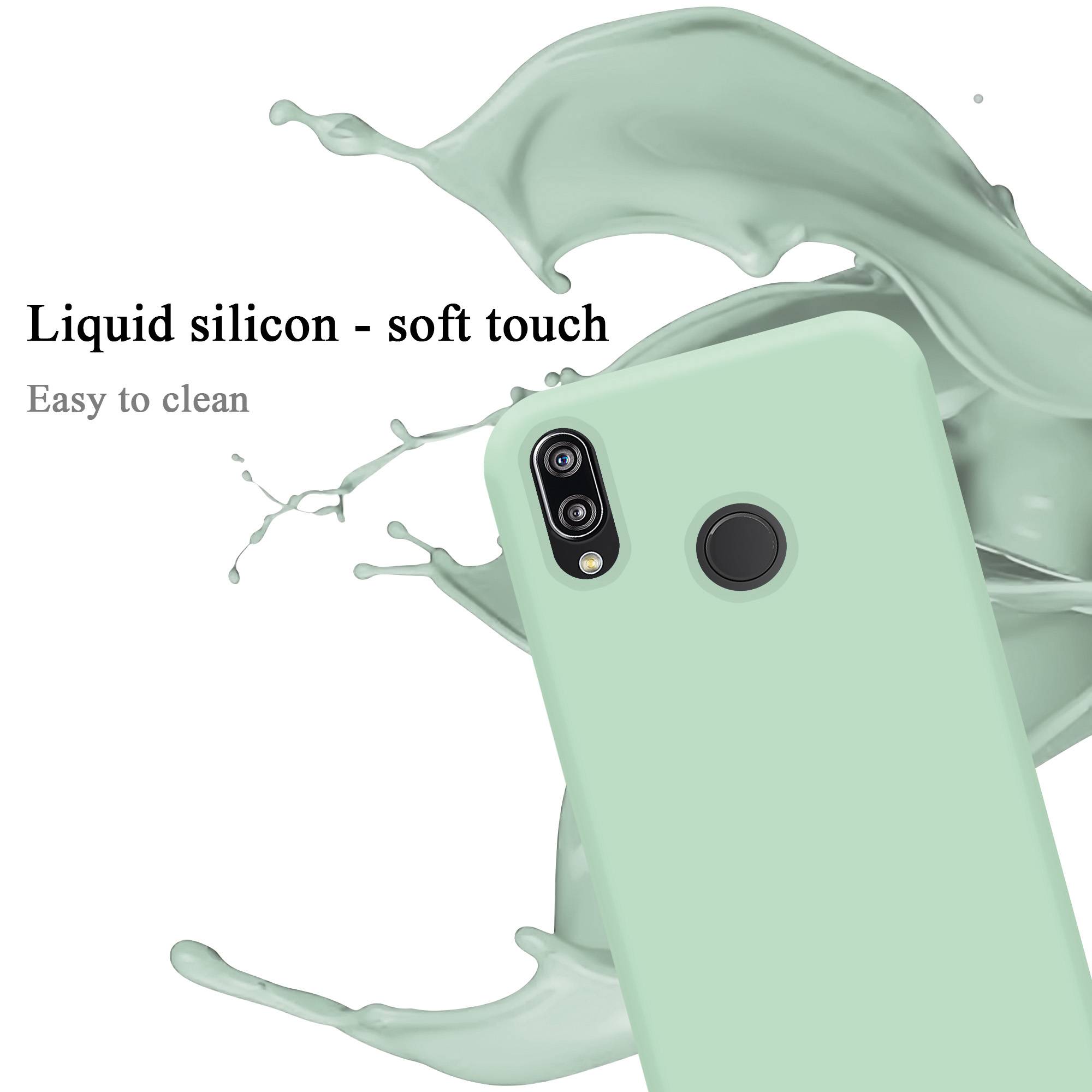 Cadorabo Schutzhülle für Huawei P20 LITE 2018 / NOVA 3E Hülle in Grün Handyhülle Case Cover TPU Etui