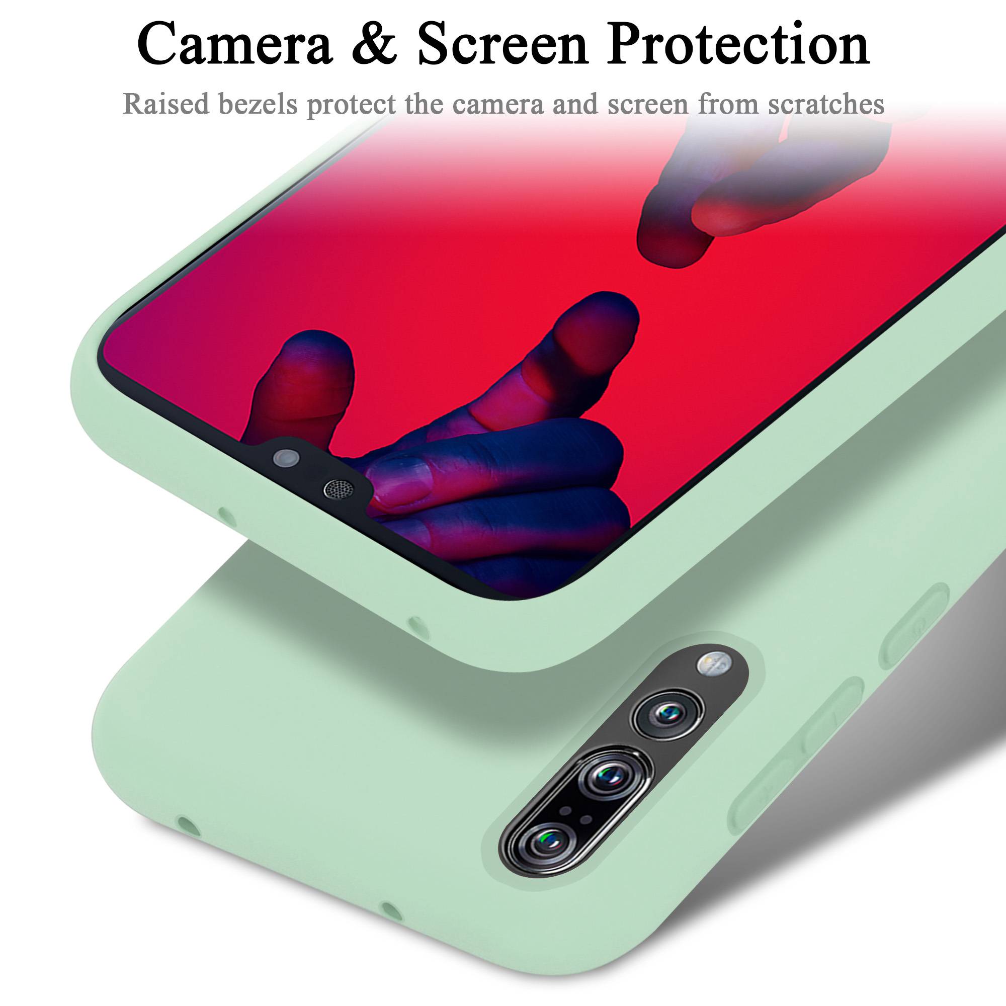 Cadorabo Schutzhülle für Huawei P20 PRO / P20 PLUS Hülle in Grün Handyhülle Case Cover TPU Etui