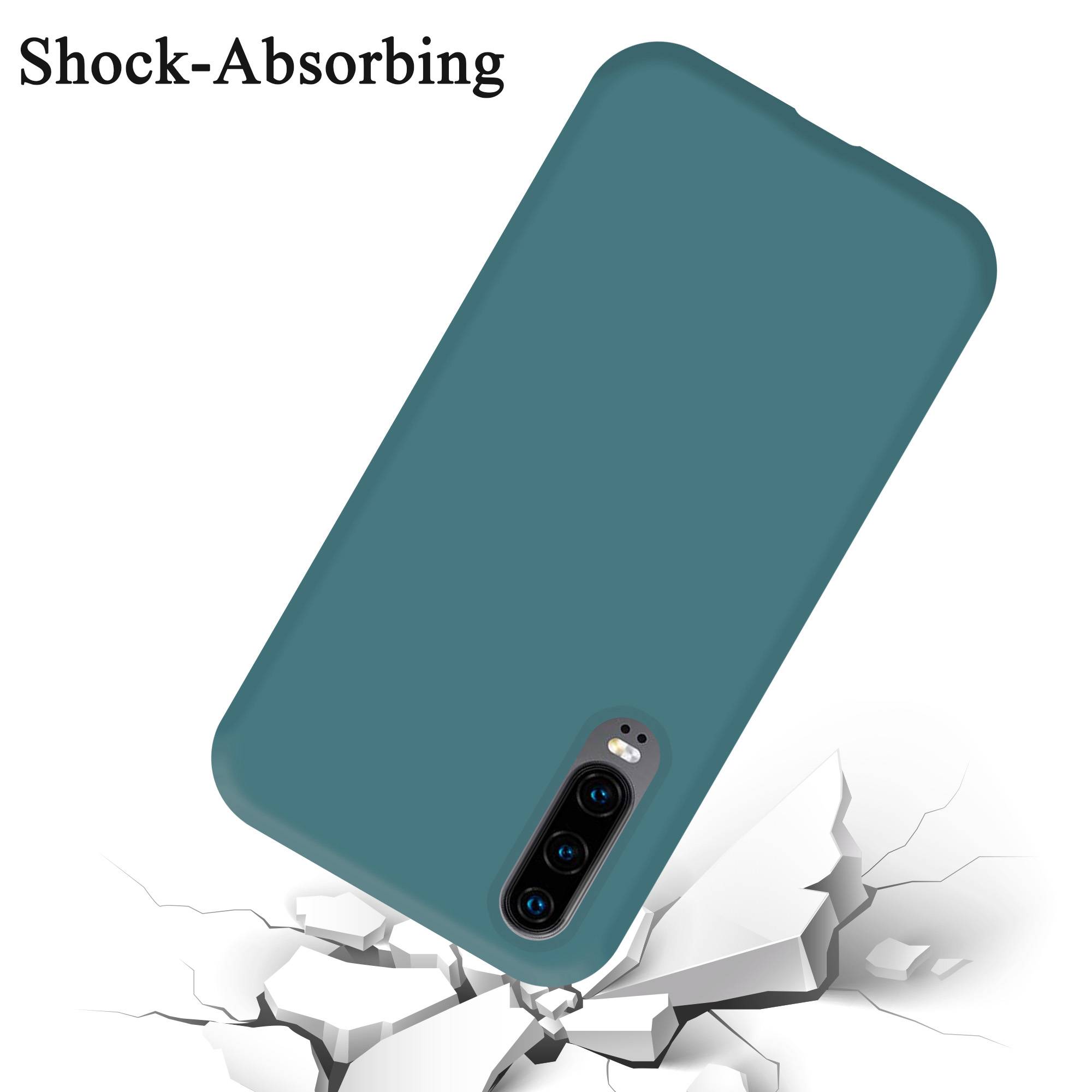 Cadorabo Schutzhülle für Huawei P30 Hülle in Grün Handyhülle Case Cover TPU Etui