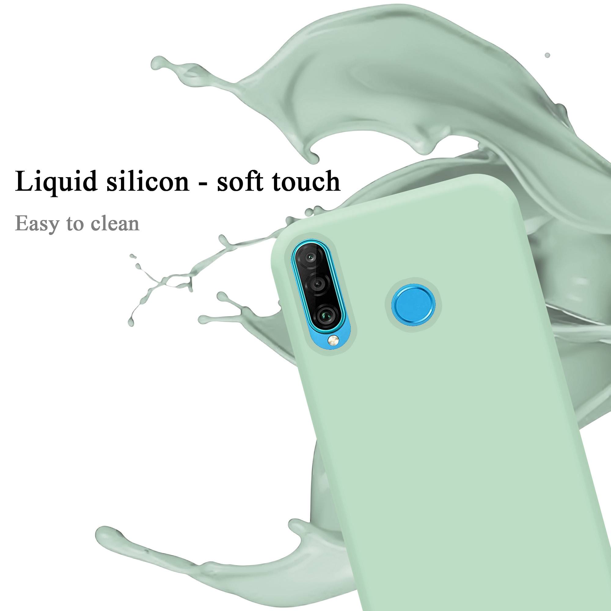 Cadorabo Schutzhülle für Huawei P30 LITE Hülle in Grün Handyhülle Case Cover TPU Etui