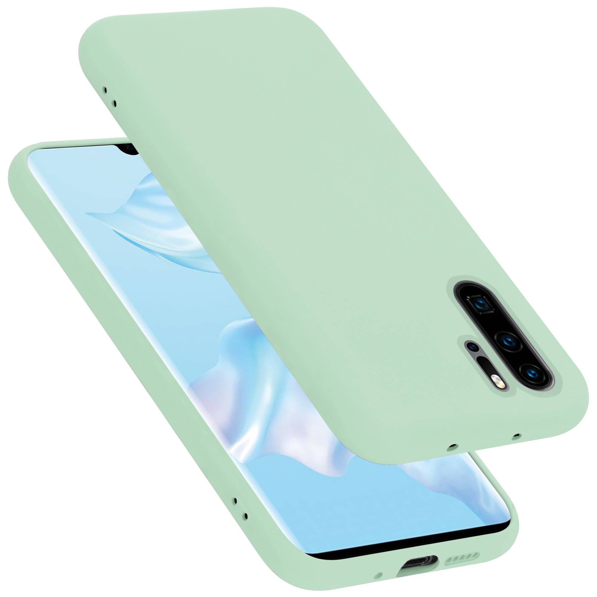 Cadorabo Schutzhülle für Huawei P30 PRO Hülle in Grün Handyhülle Case Cover TPU Etui