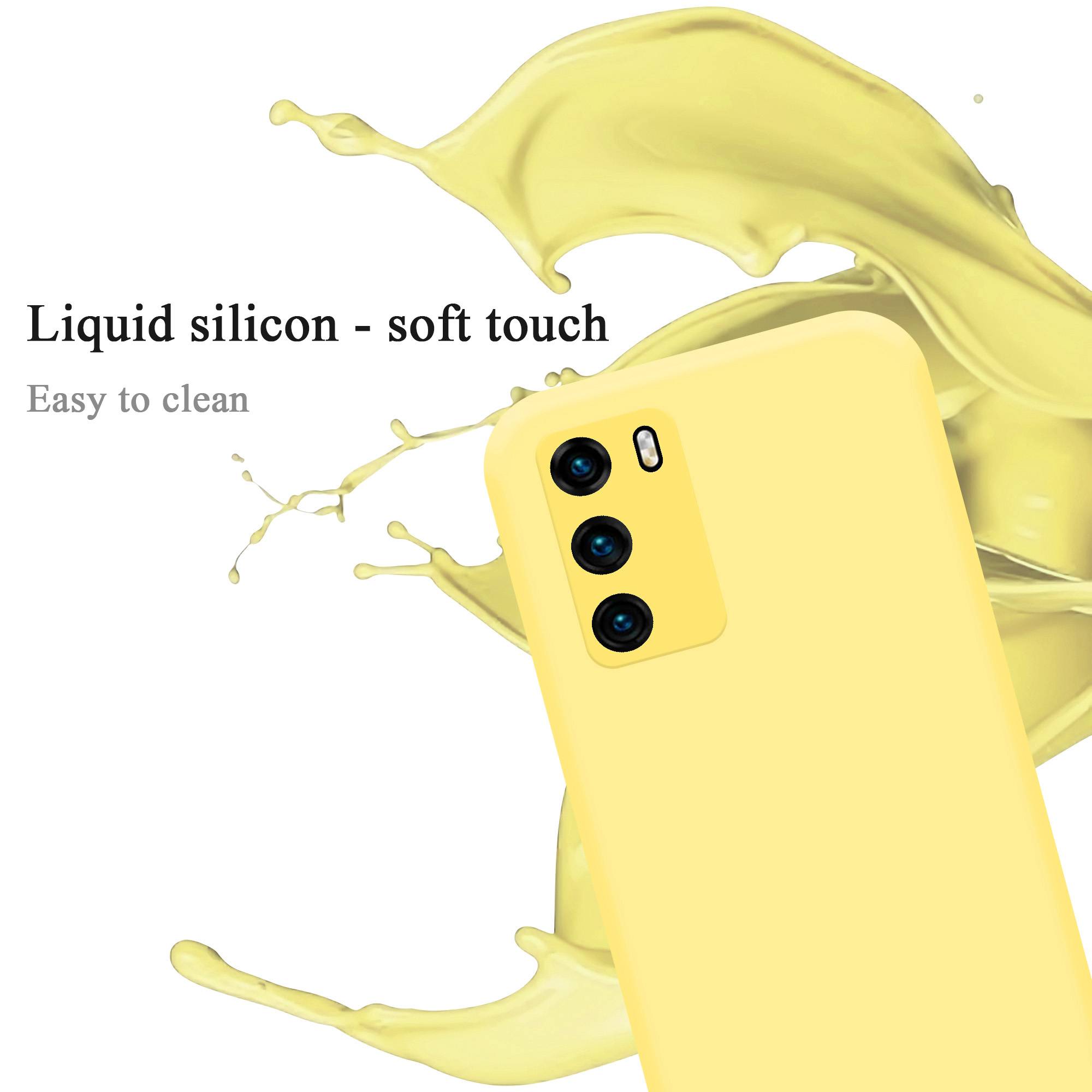 Cadorabo Schutzhülle für Huawei P40 Hülle in Gelb Handyhülle Case Cover TPU Etui