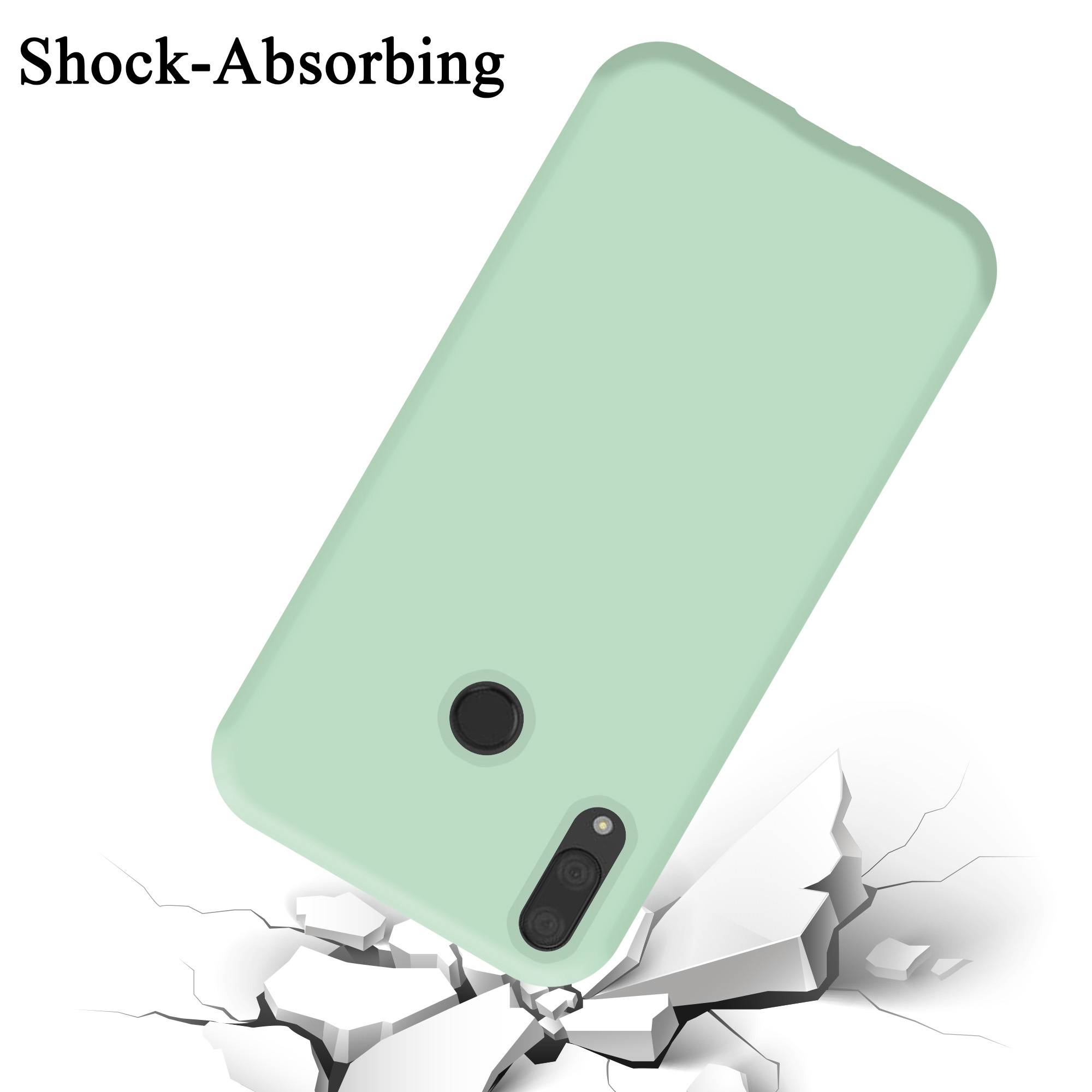 Cadorabo Schutzhülle für Huawei Y7 2019 / Y7 PRIME 2019 Hülle in Grün Handyhülle Case Cover TPU Etui