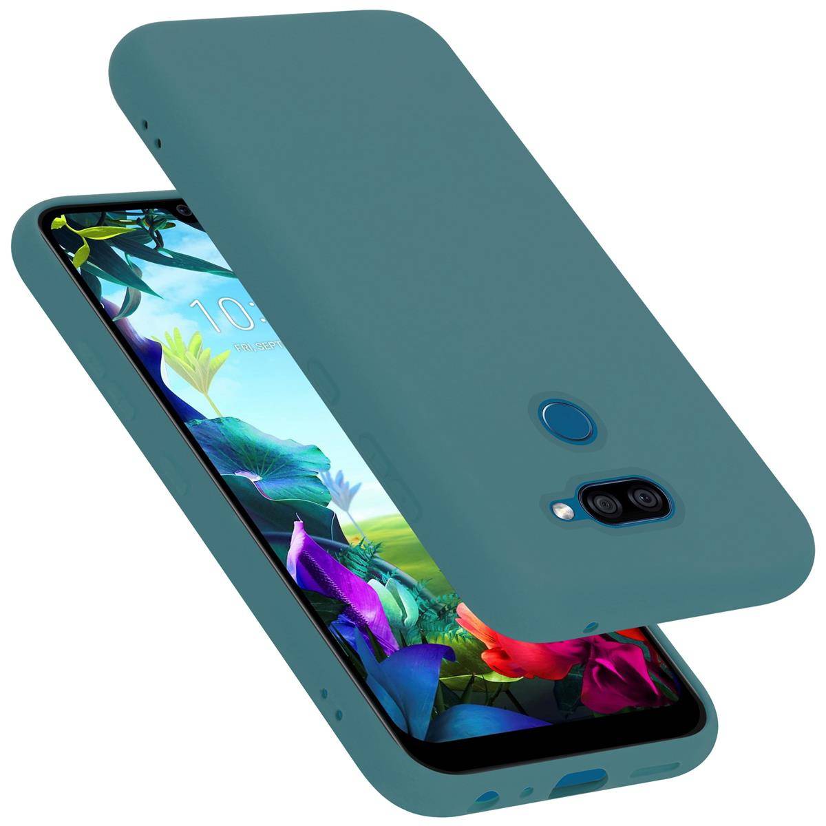 Cadorabo Schutzhülle für LG K40S Hülle in Grün Handyhülle Case Cover TPU Etui