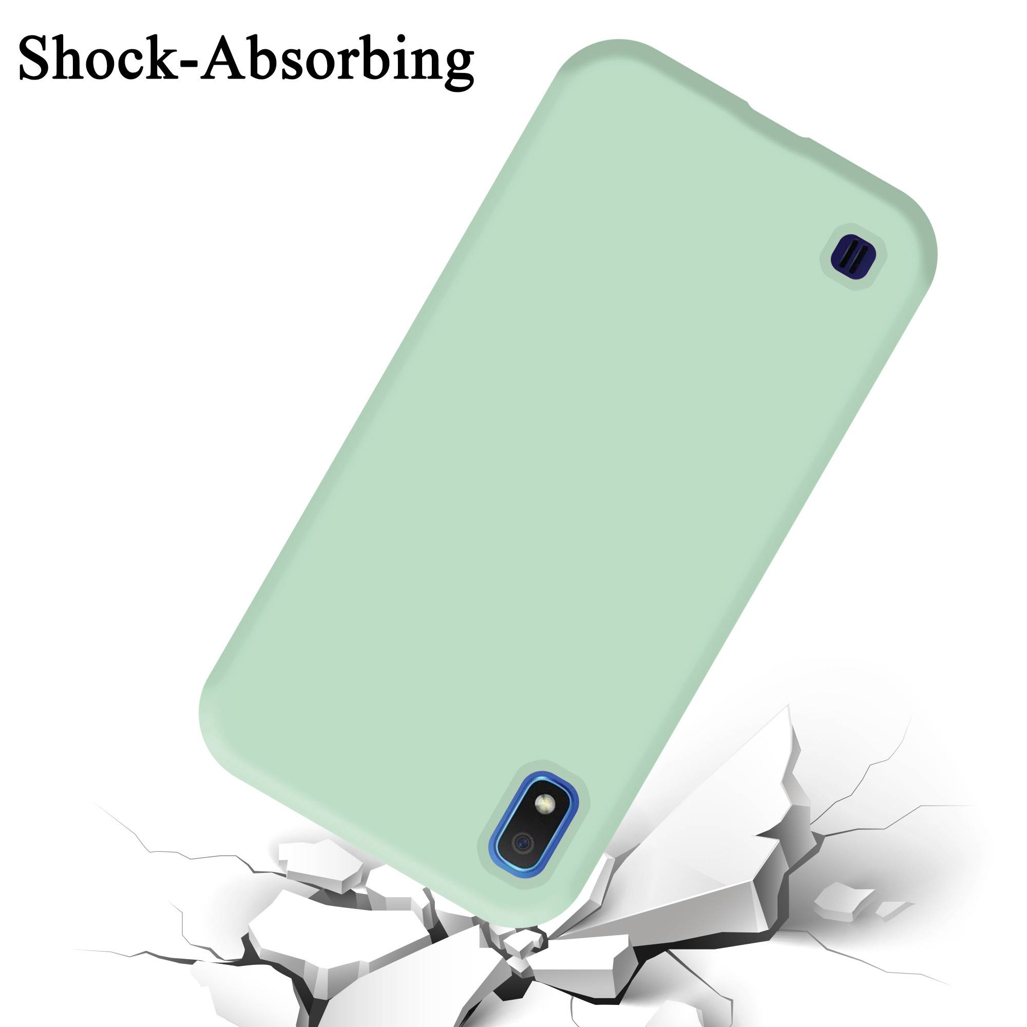 Cadorabo Schutzhülle für Samsung Galaxy A10 / M10 Hülle in Grün Handyhülle Case Cover TPU Etui