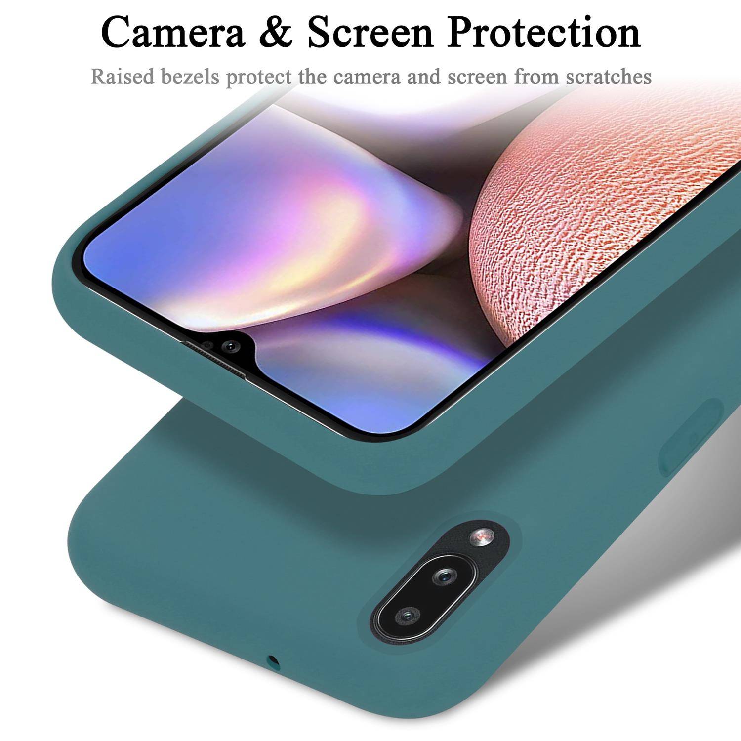 Cadorabo Schutzhülle für Samsung Galaxy A10s / M01s Hülle in Grün Handyhülle Case Cover TPU Etui